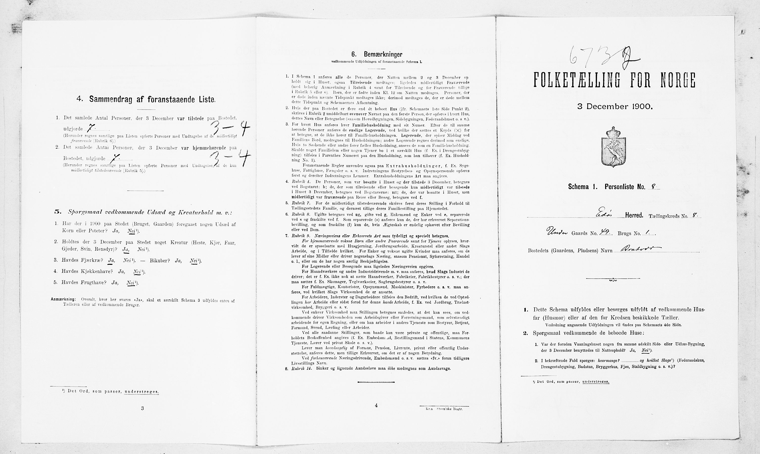 SAT, Folketelling 1900 for 1573 Edøy herred, 1900, s. 654