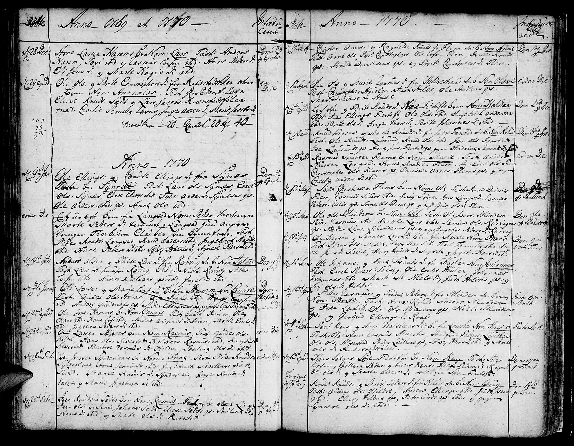 Ministerialprotokoller, klokkerbøker og fødselsregistre - Møre og Romsdal, AV/SAT-A-1454/536/L0493: Ministerialbok nr. 536A02, 1739-1802, s. 232-233