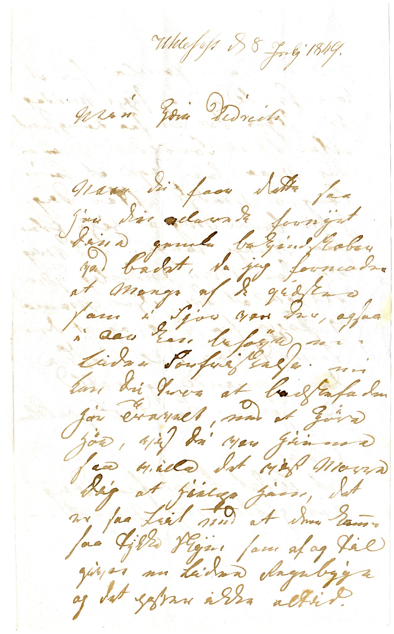 Diderik Maria Aalls brevsamling, NF/Ark-1023/F/L0002: D.M. Aalls brevsamling. B - C, 1799-1889, s. 53