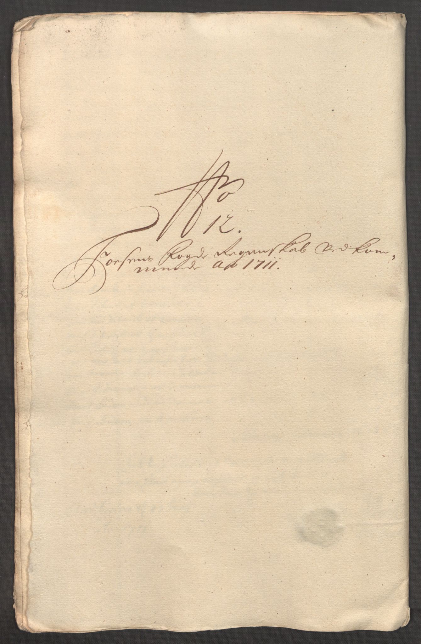 Rentekammeret inntil 1814, Reviderte regnskaper, Fogderegnskap, AV/RA-EA-4092/R57/L3860: Fogderegnskap Fosen, 1711, s. 295