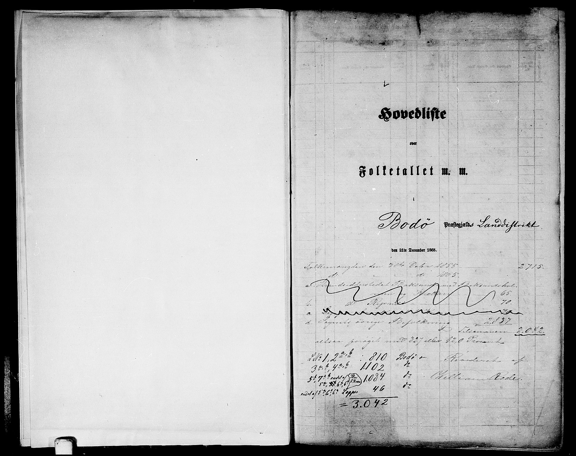 RA, Folketelling 1865 for 1843L Bodø prestegjeld, Bodø landsokn, 1865, s. 5