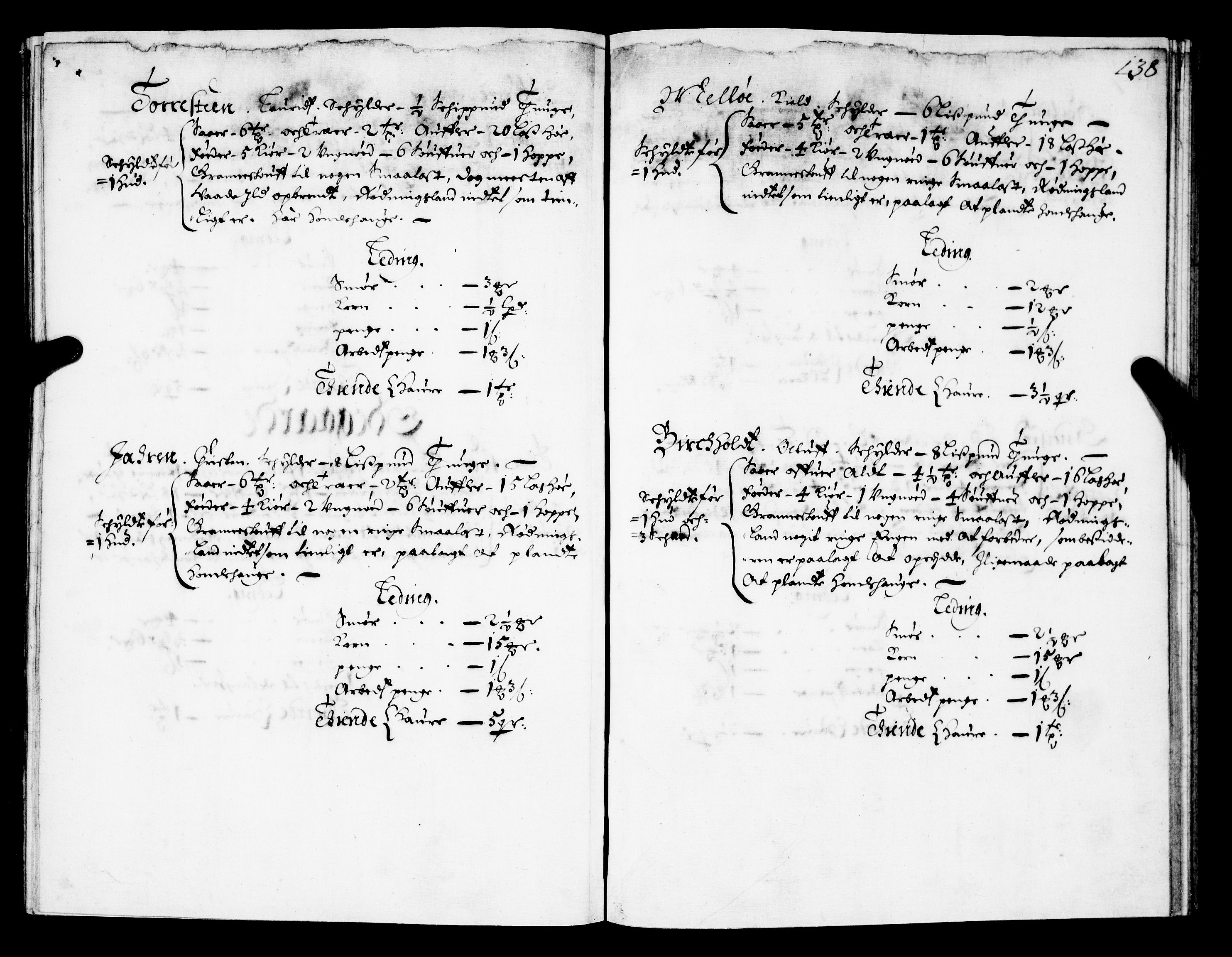 Rentekammeret inntil 1814, Realistisk ordnet avdeling, AV/RA-EA-4070/N/Nb/Nba/L0021: Brunla len, 1667, s. 137b-138a