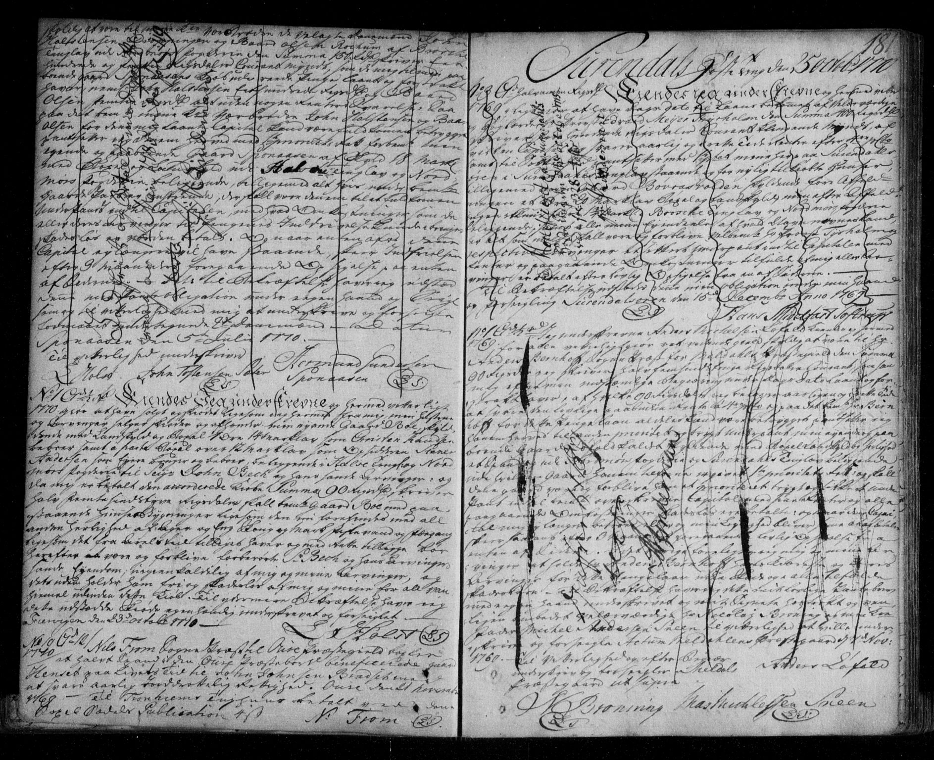 Nordmøre sorenskriveri, SAT/A-4132/1/2/2Ca/L0006: Pantebok nr. 3a, 1765-1776, s. 181