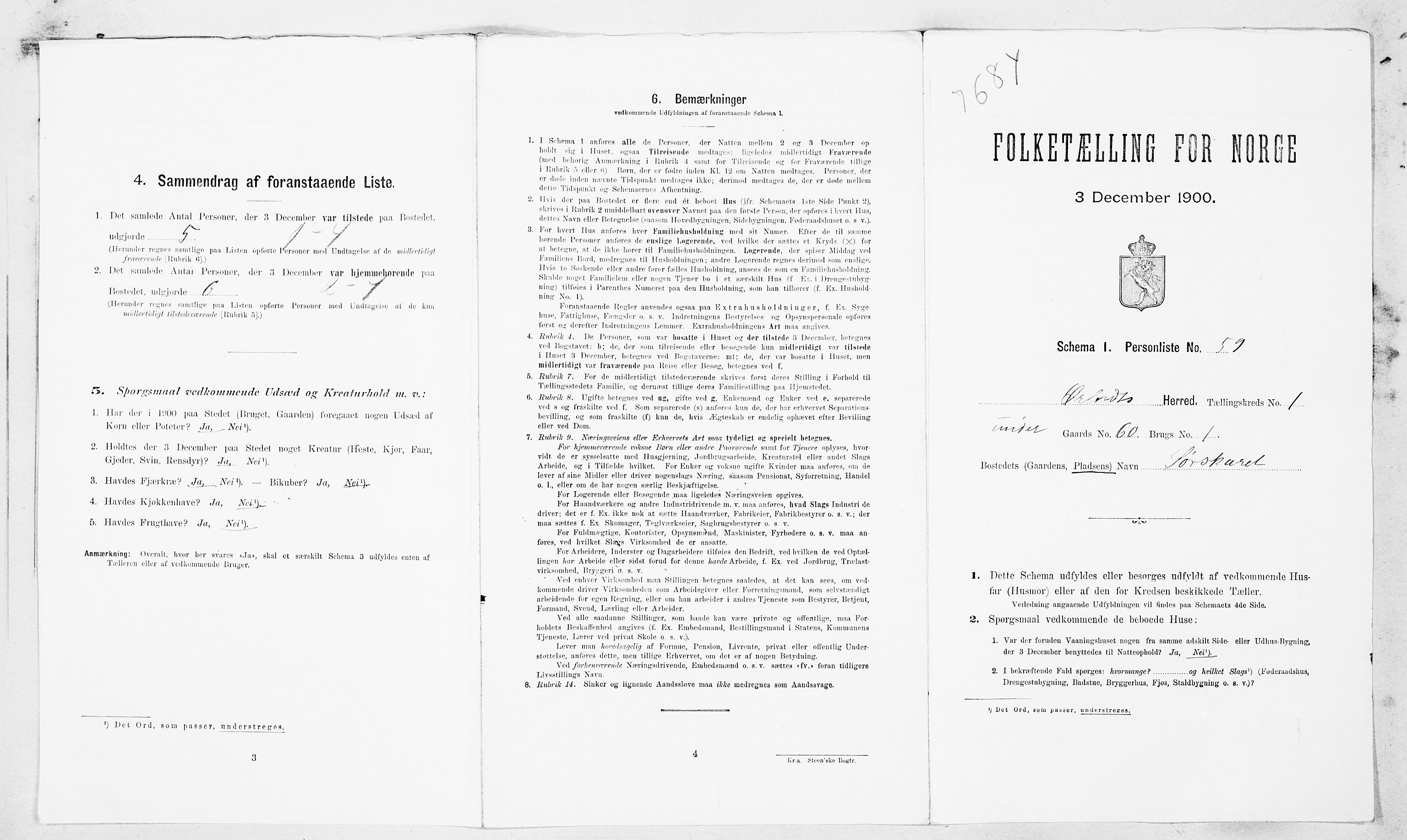 SAT, Folketelling 1900 for 1621 Ørland herred, 1900, s. 202