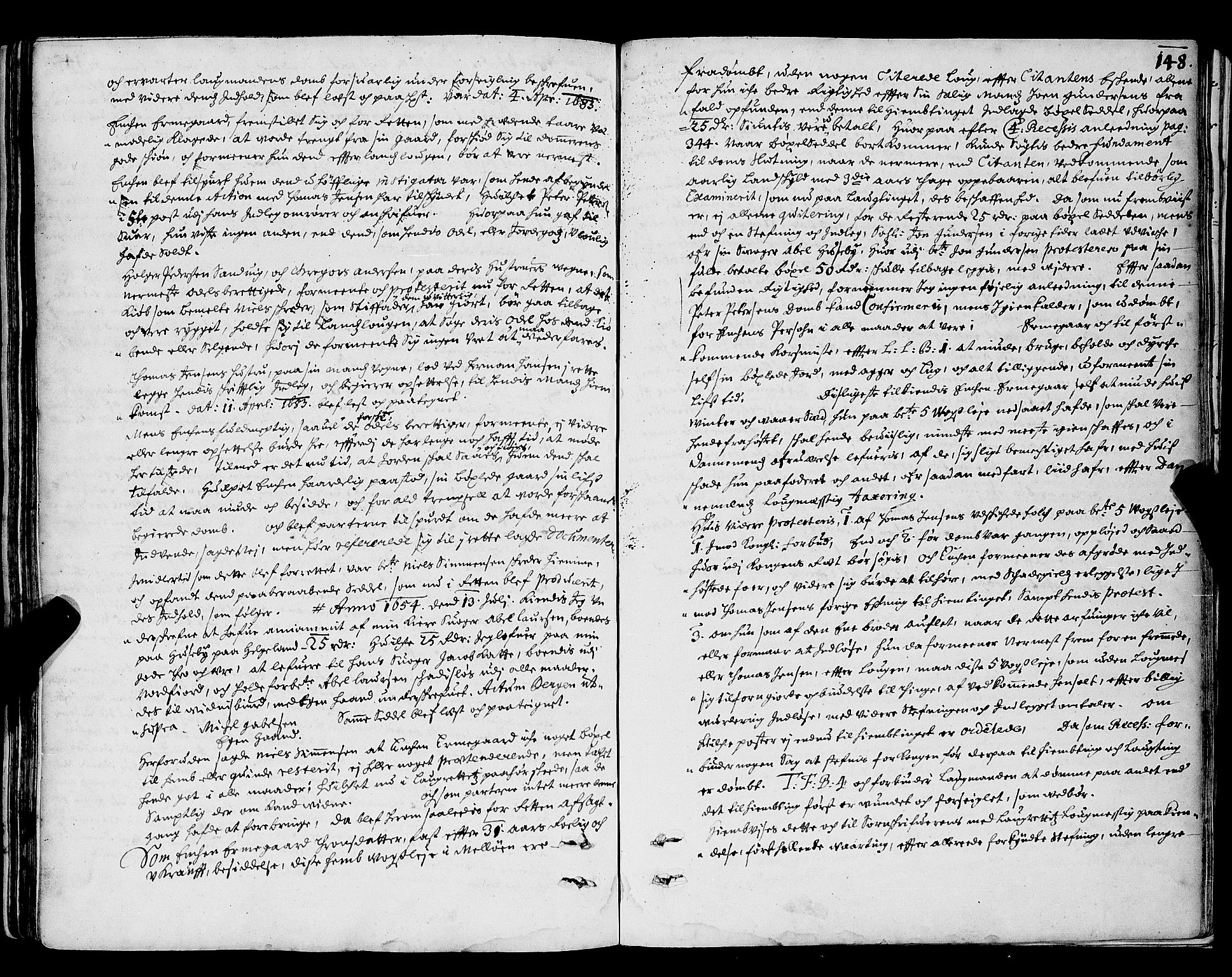 Nordland og Finnmarks lagstol, SAT/A-5608/X/L0002: Justisprotokoll, 1666-1690, s. 148