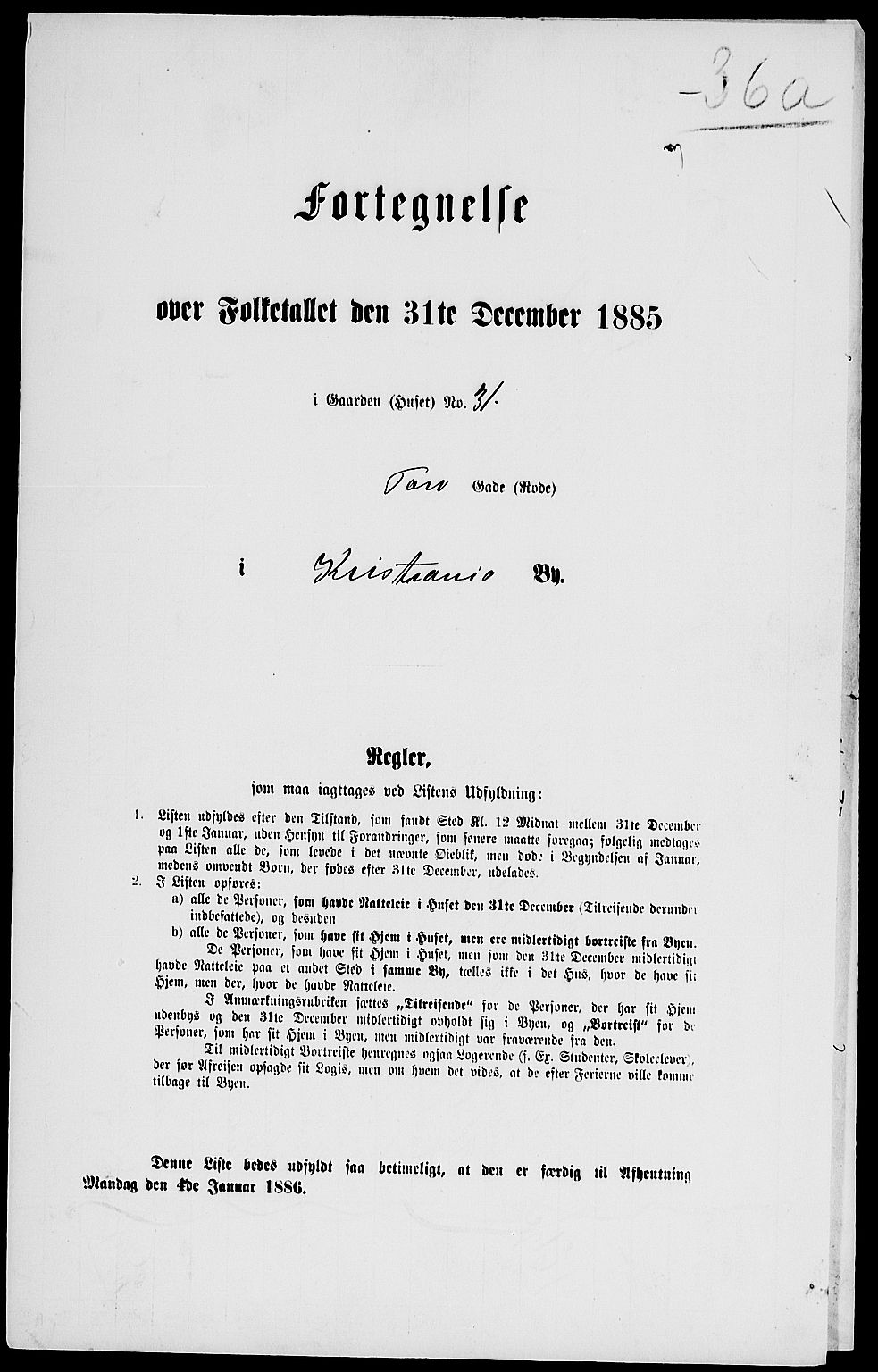 RA, Folketelling 1885 for 0301 Kristiania kjøpstad, 1885, s. 5676