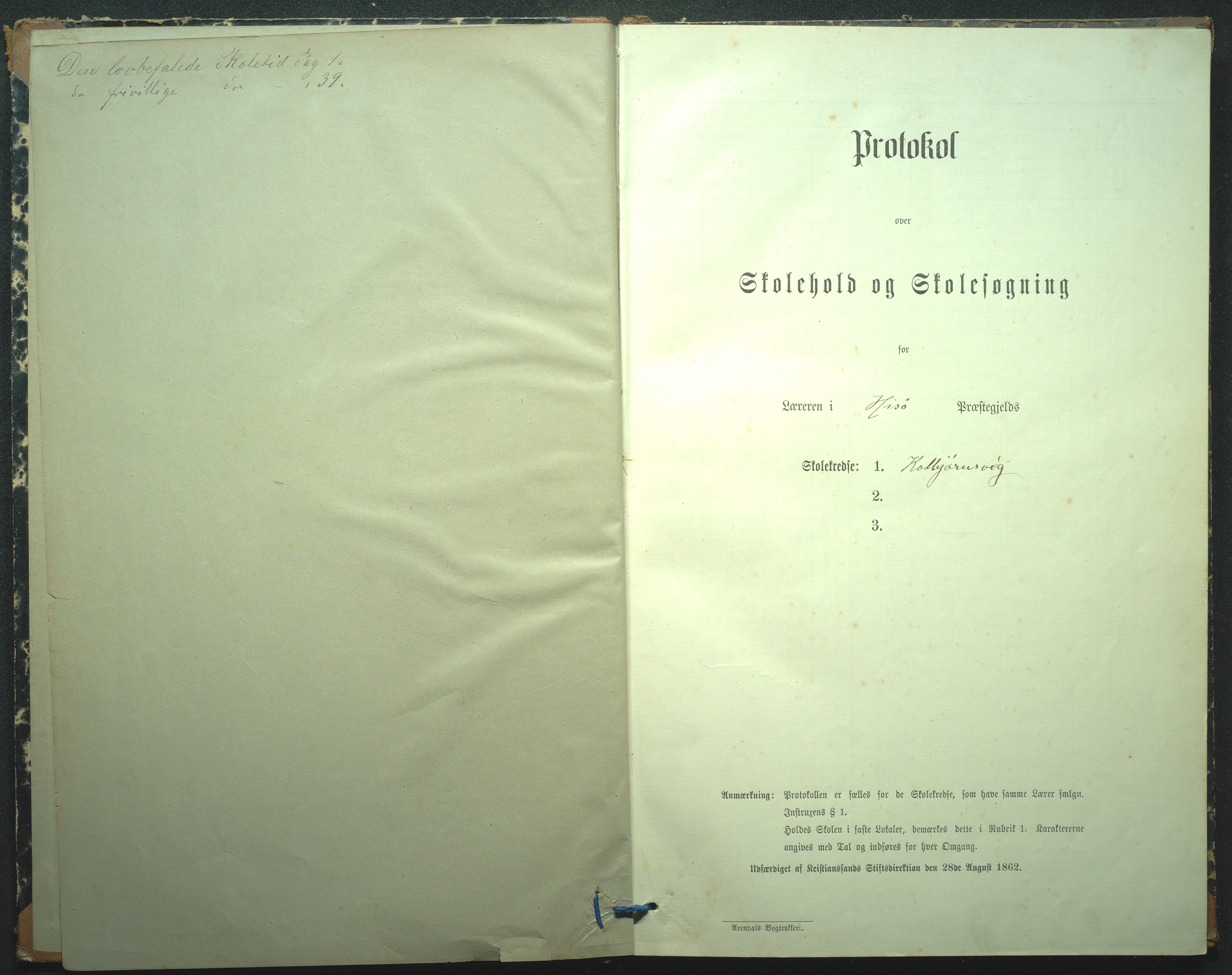 Hisøy kommune, Kolbjørnsvik Skole, AAKS/KA0922-550a/F02/L0001: Skoleprotokoll, 1886-1951