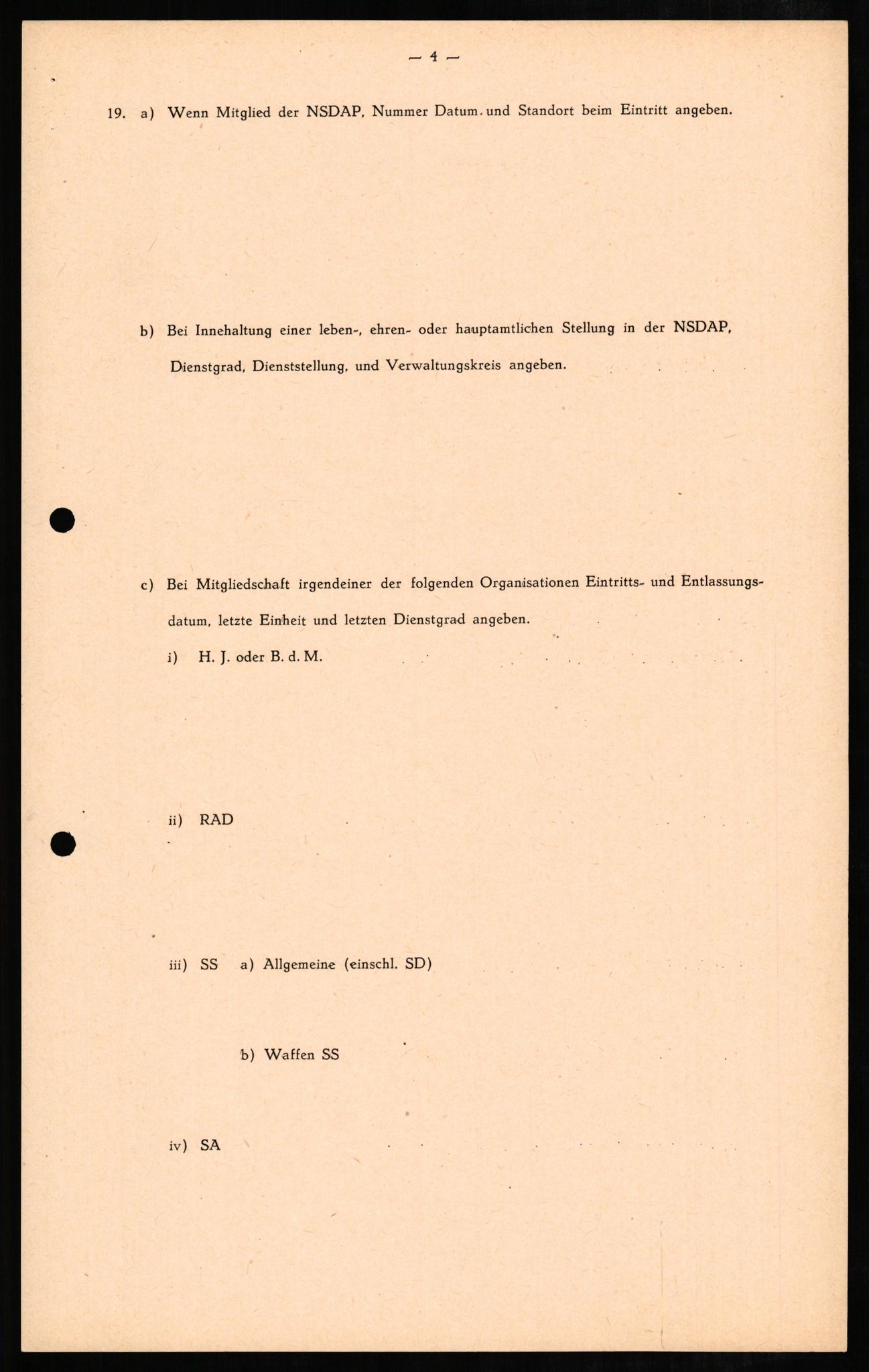 Forsvaret, Forsvarets overkommando II, RA/RAFA-3915/D/Db/L0007: CI Questionaires. Tyske okkupasjonsstyrker i Norge. Tyskere., 1945-1946, s. 162