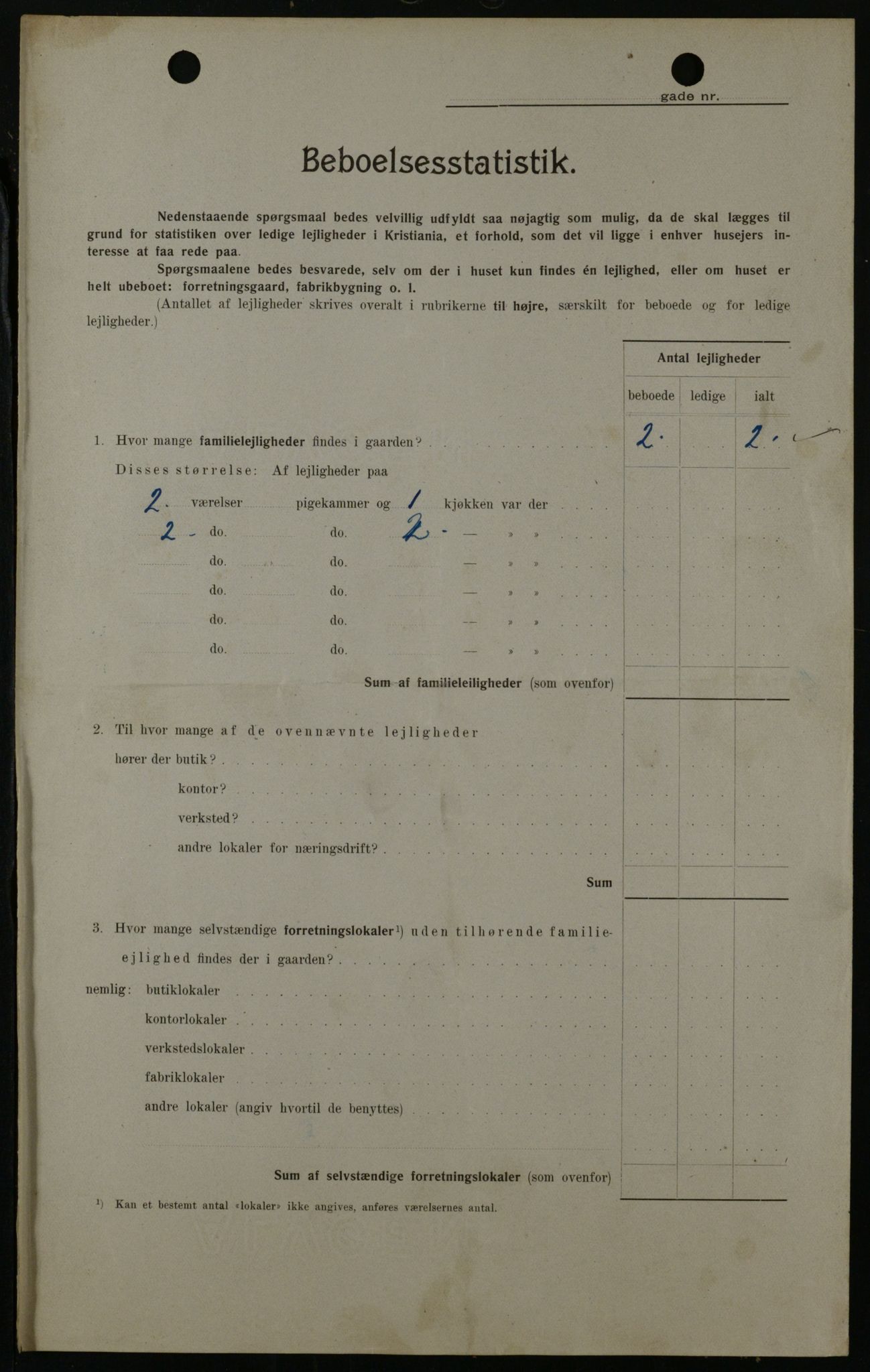 OBA, Kommunal folketelling 1.2.1908 for Kristiania kjøpstad, 1908, s. 10687