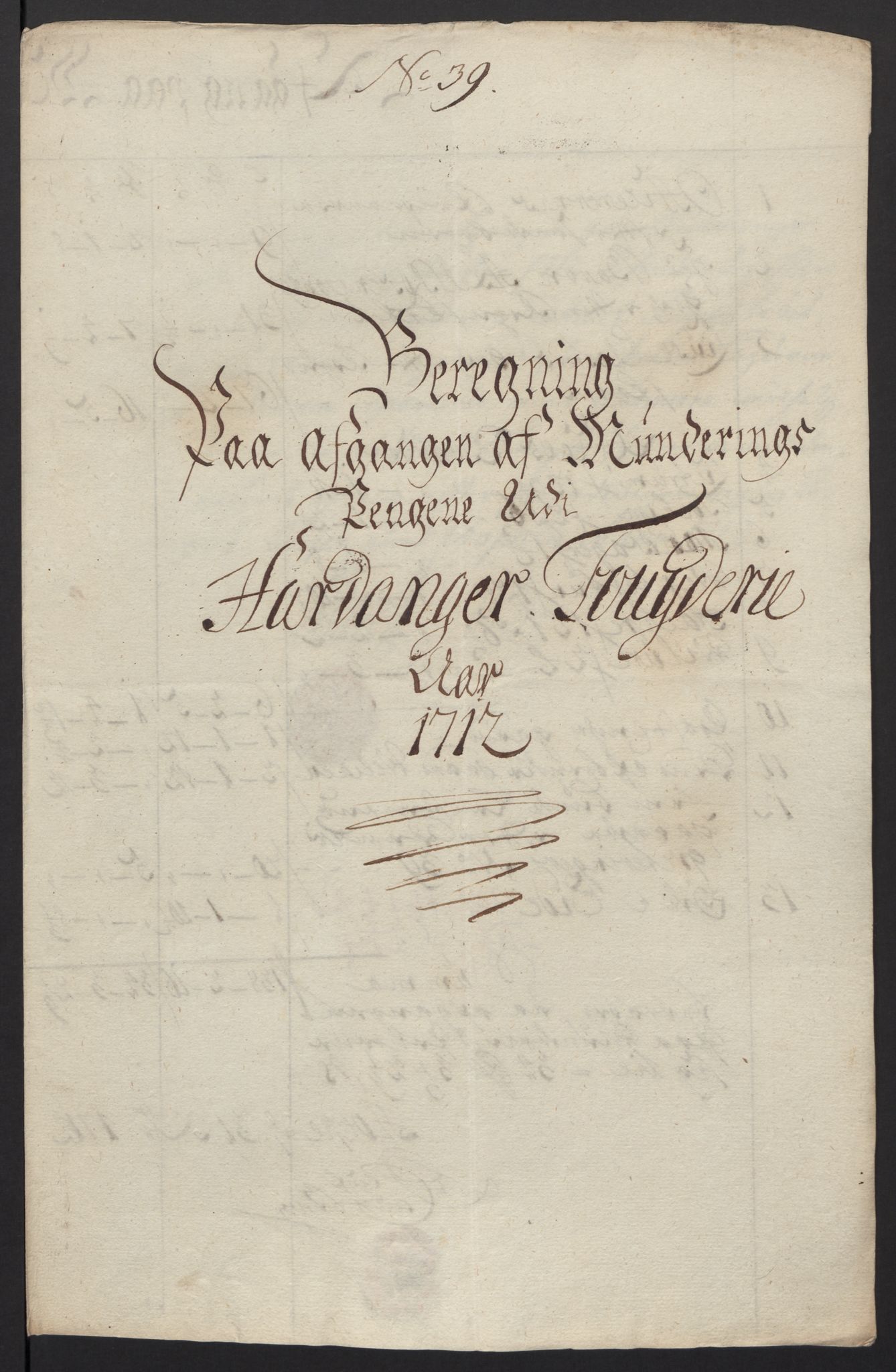 Rentekammeret inntil 1814, Reviderte regnskaper, Fogderegnskap, RA/EA-4092/R48/L2988: Fogderegnskap Sunnhordland og Hardanger, 1712, s. 399