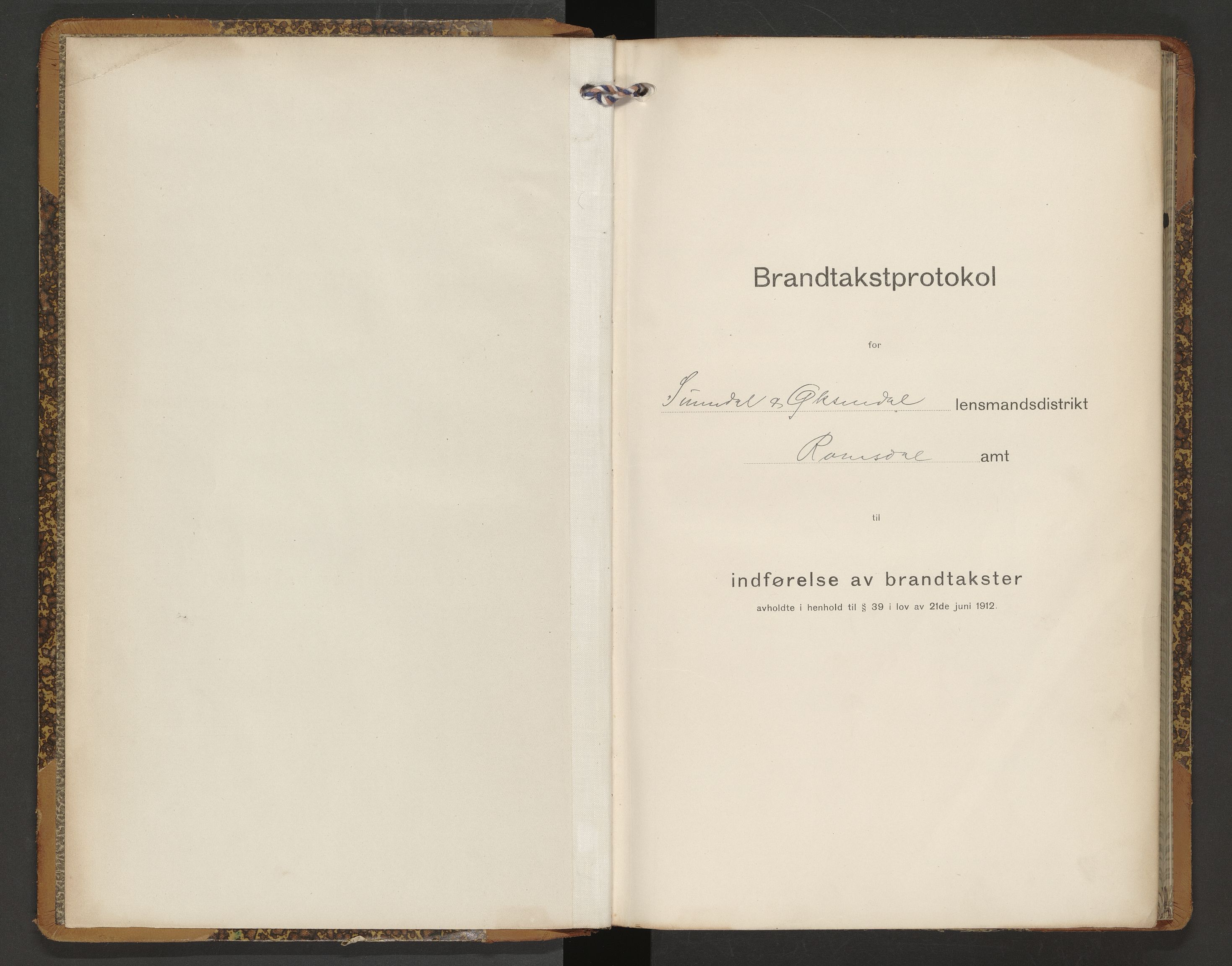 Norges Brannkasse Sunndal, AV/SAT-A-5508/Fb/L0003: Branntakstprotokoll, 1915-1950