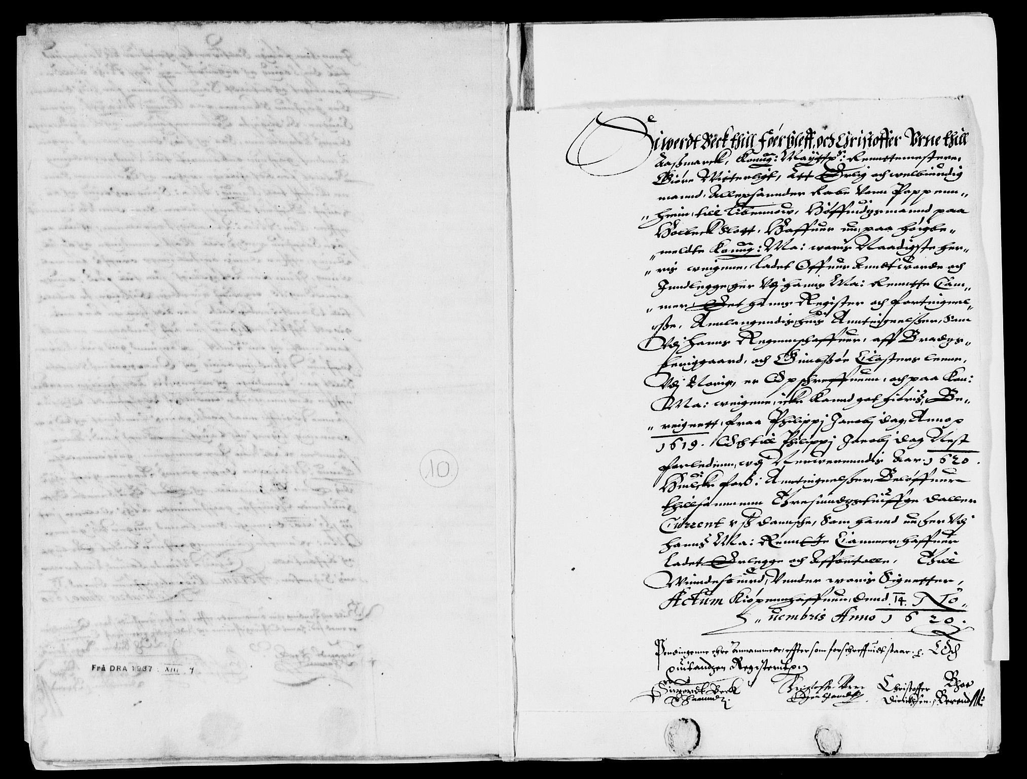 Rentekammeret inntil 1814, Reviderte regnskaper, Lensregnskaper, AV/RA-EA-5023/R/Rb/Rbp/L0006: Bratsberg len, 1619-1621