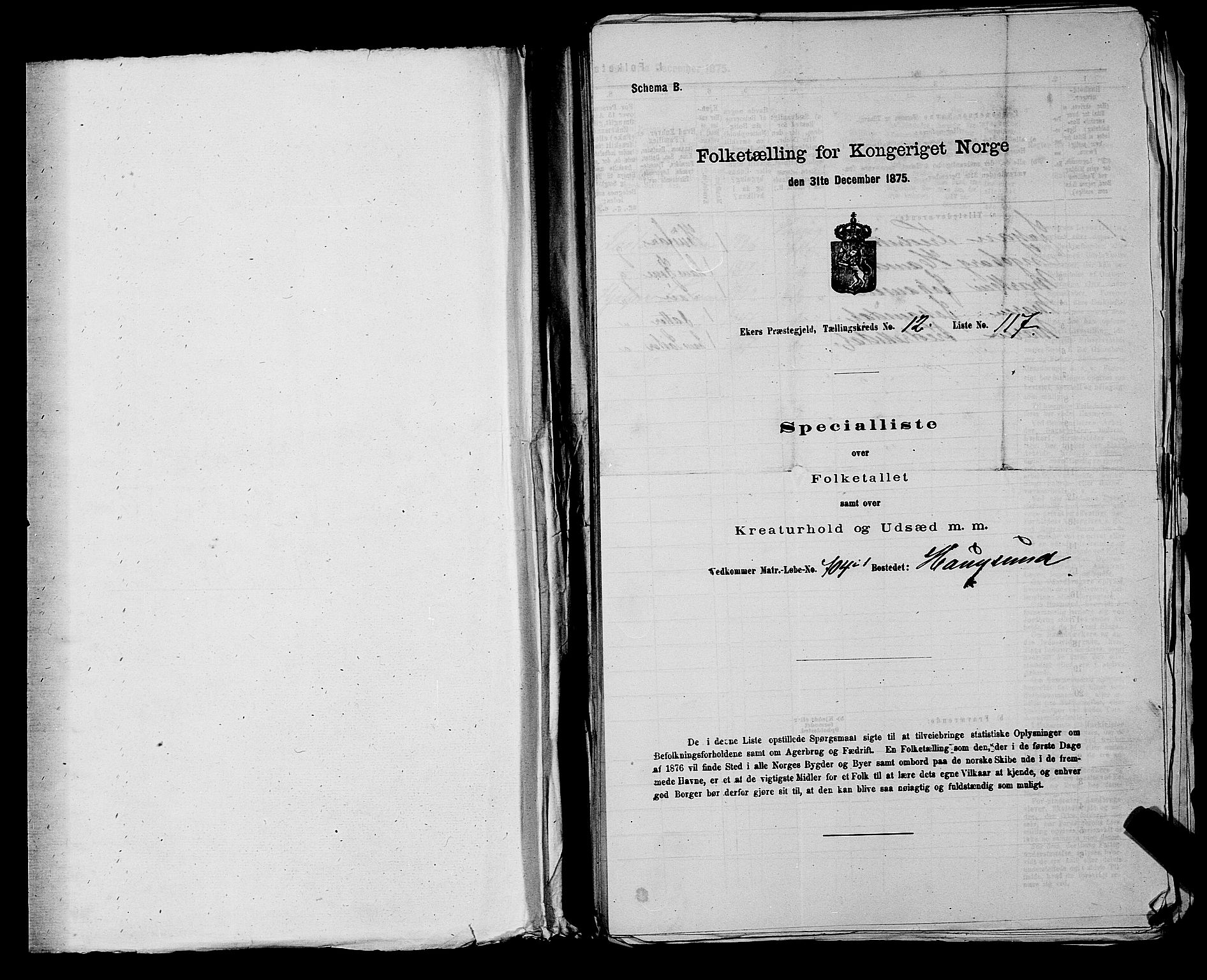 SAKO, Folketelling 1875 for 0624P Eiker prestegjeld, 1875, s. 1890