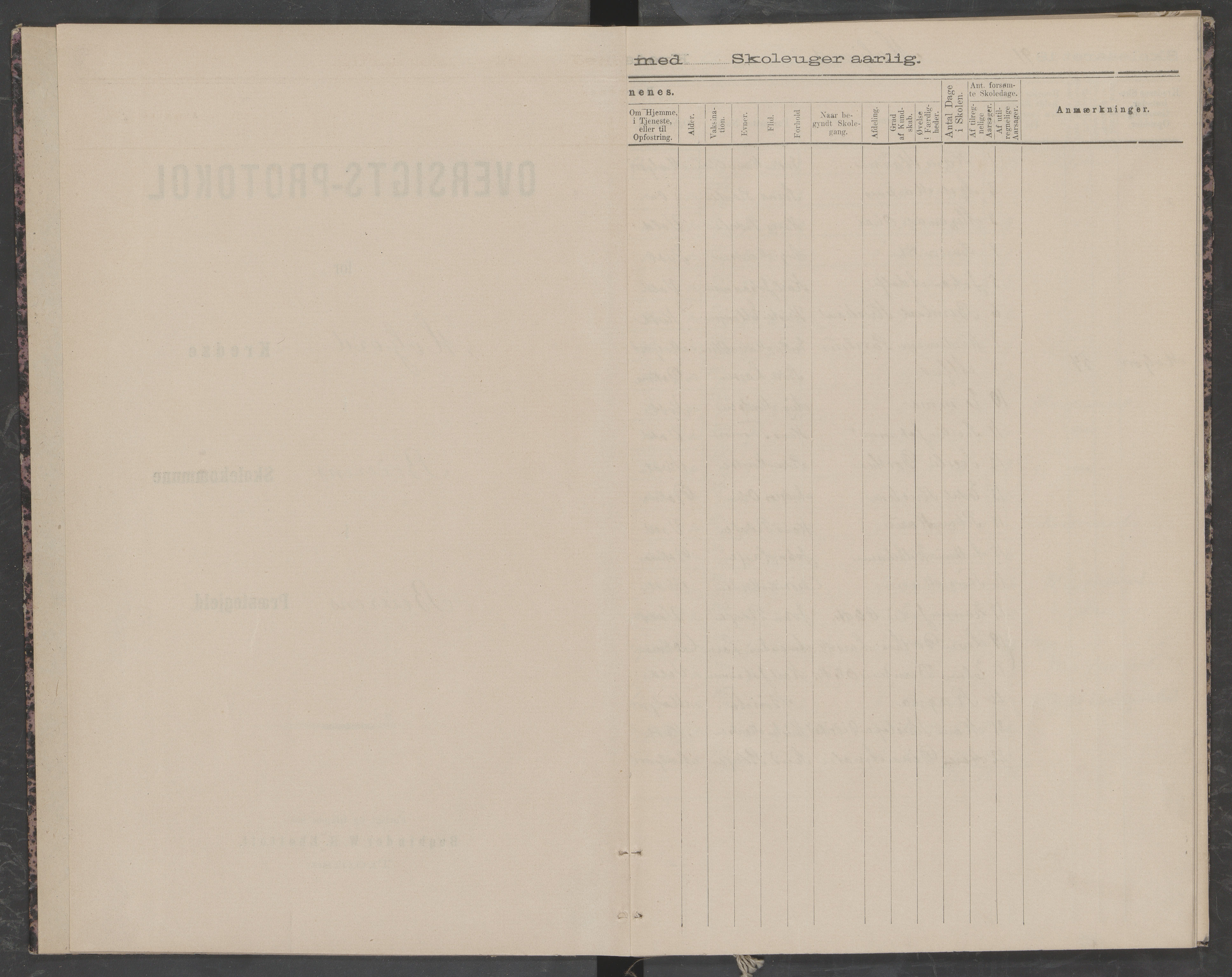 Beiarn kommune. Moldjord skolekrets, AIN/K-18390.510.14/442/L0003: Karakter/oversiktsprotokoll, 1891-1892