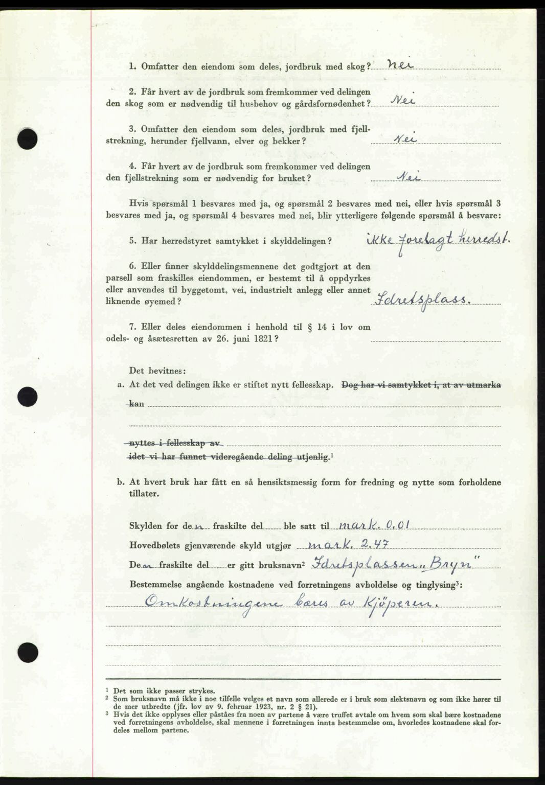 Romsdal sorenskriveri, AV/SAT-A-4149/1/2/2C: Pantebok nr. A31, 1949-1949, Dagboknr: 3124/1949