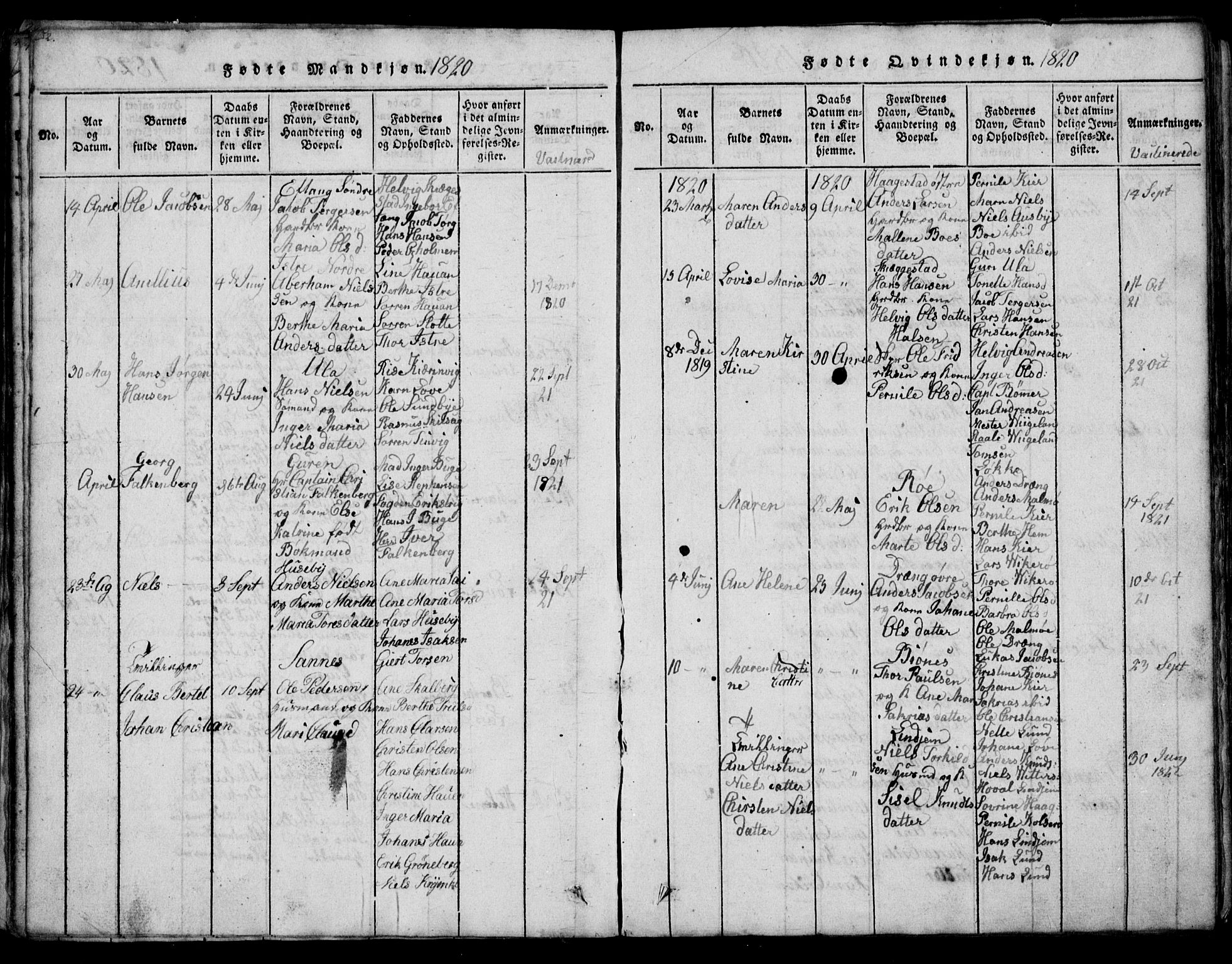 Tjølling kirkebøker, AV/SAKO-A-60/G/Ga/L0001: Klokkerbok nr. 1, 1814-1835, s. 52