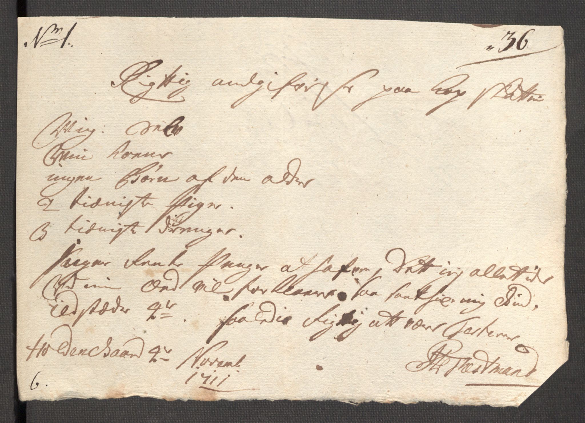 Rentekammeret inntil 1814, Reviderte regnskaper, Fogderegnskap, AV/RA-EA-4092/R57/L3860: Fogderegnskap Fosen, 1711, s. 124