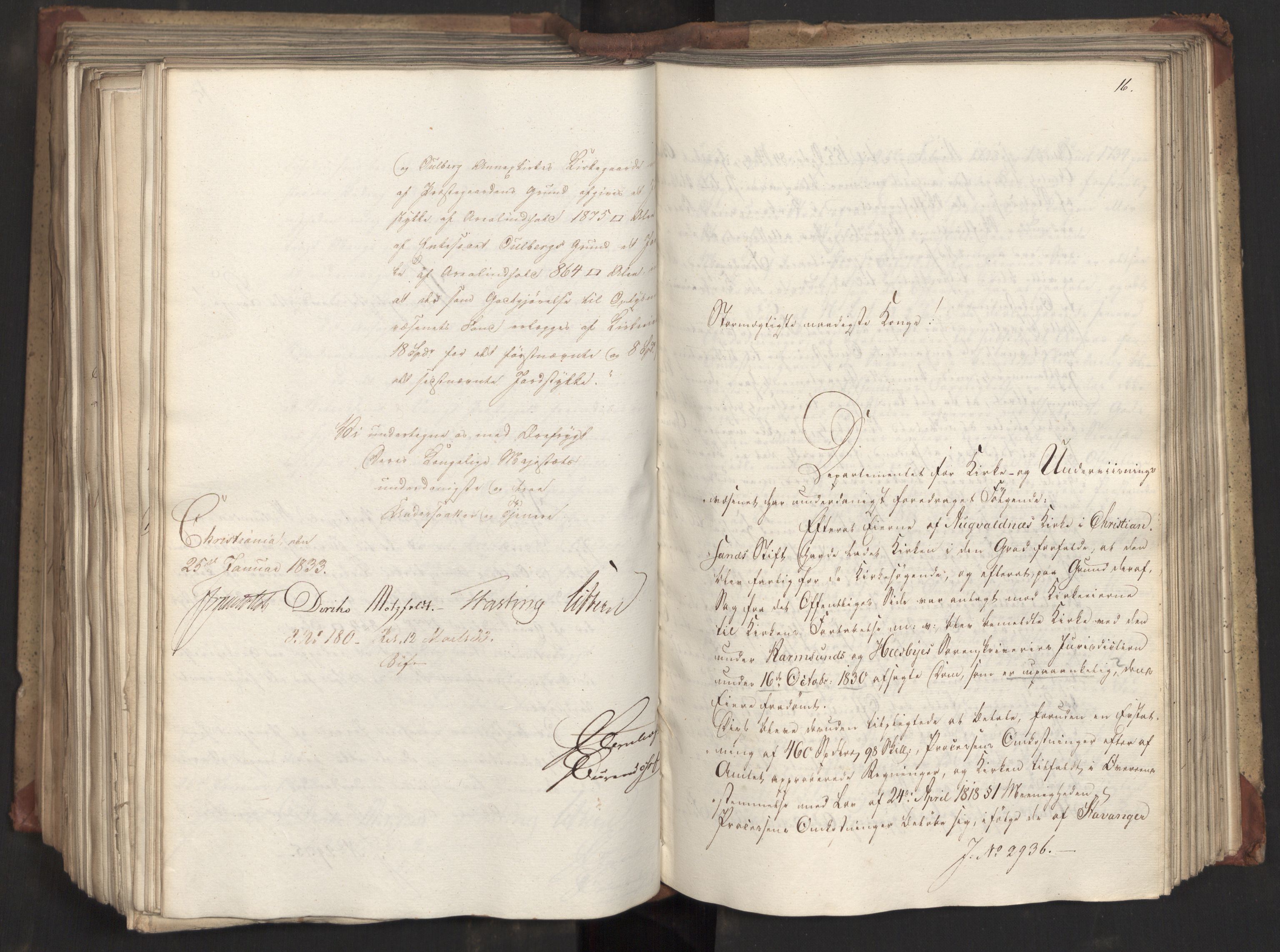 Statsrådsavdelingen i Stockholm, AV/RA-S-1003/D/Da/L0082: Regjeringsinnstillinger nr. 2858-2979, 1833, s. 415