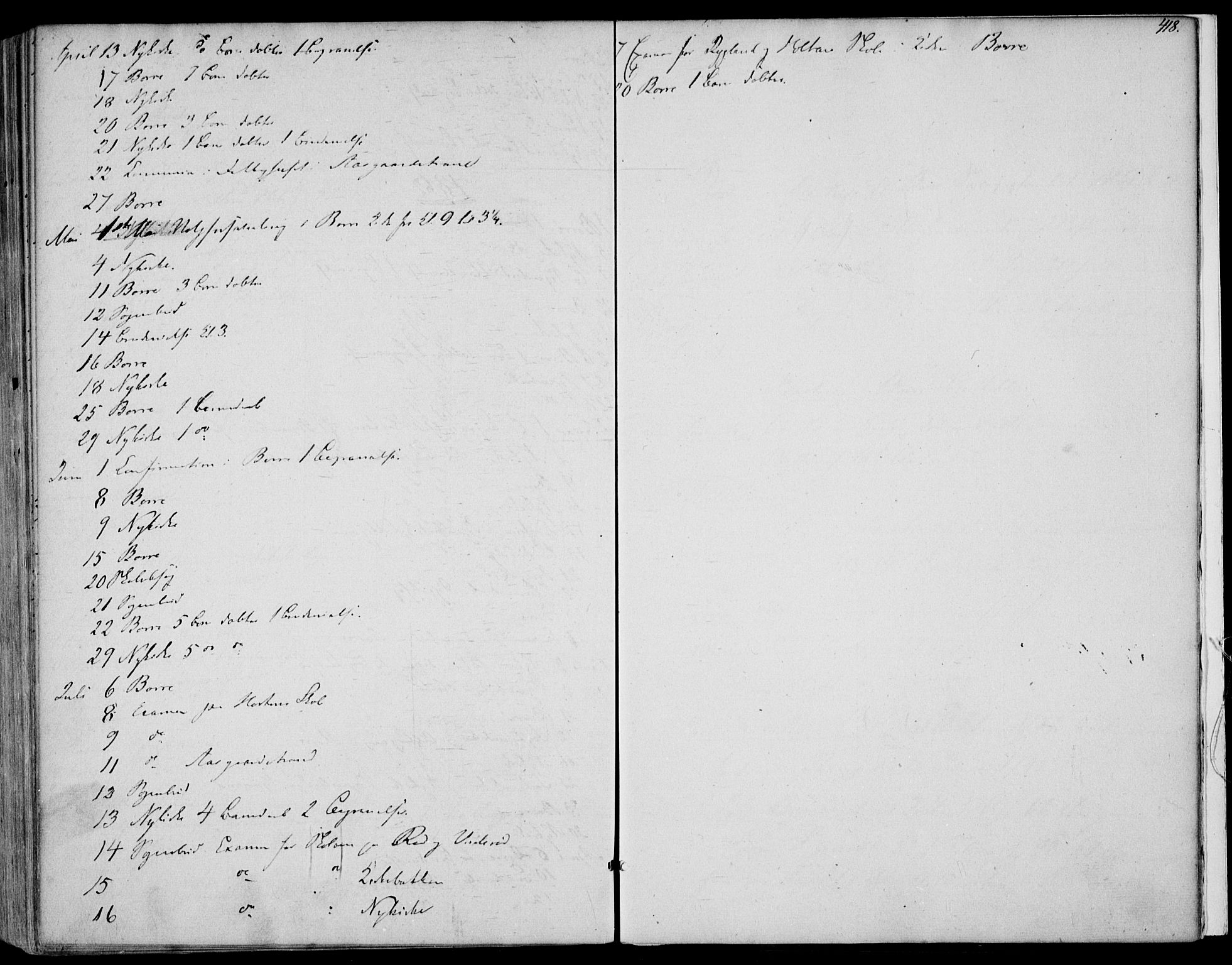 Borre kirkebøker, AV/SAKO-A-338/F/Fa/L0006: Ministerialbok nr. I 6, 1852-1862, s. 418