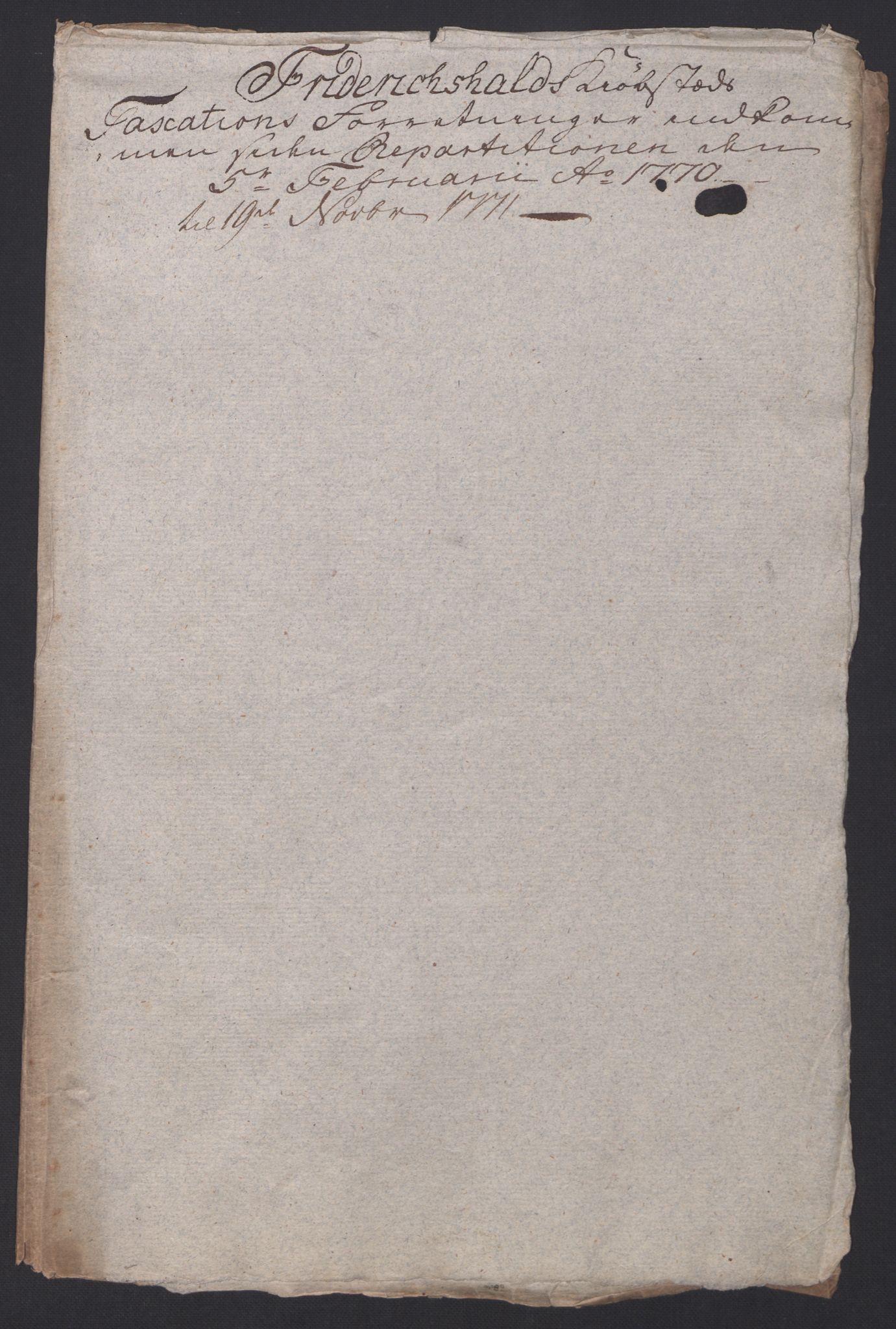 Kommersekollegiet, Brannforsikringskontoret 1767-1814, AV/RA-EA-5458/F/Fa/L0023/0006: Fredrikshald / Dokumenter, 1765-1787