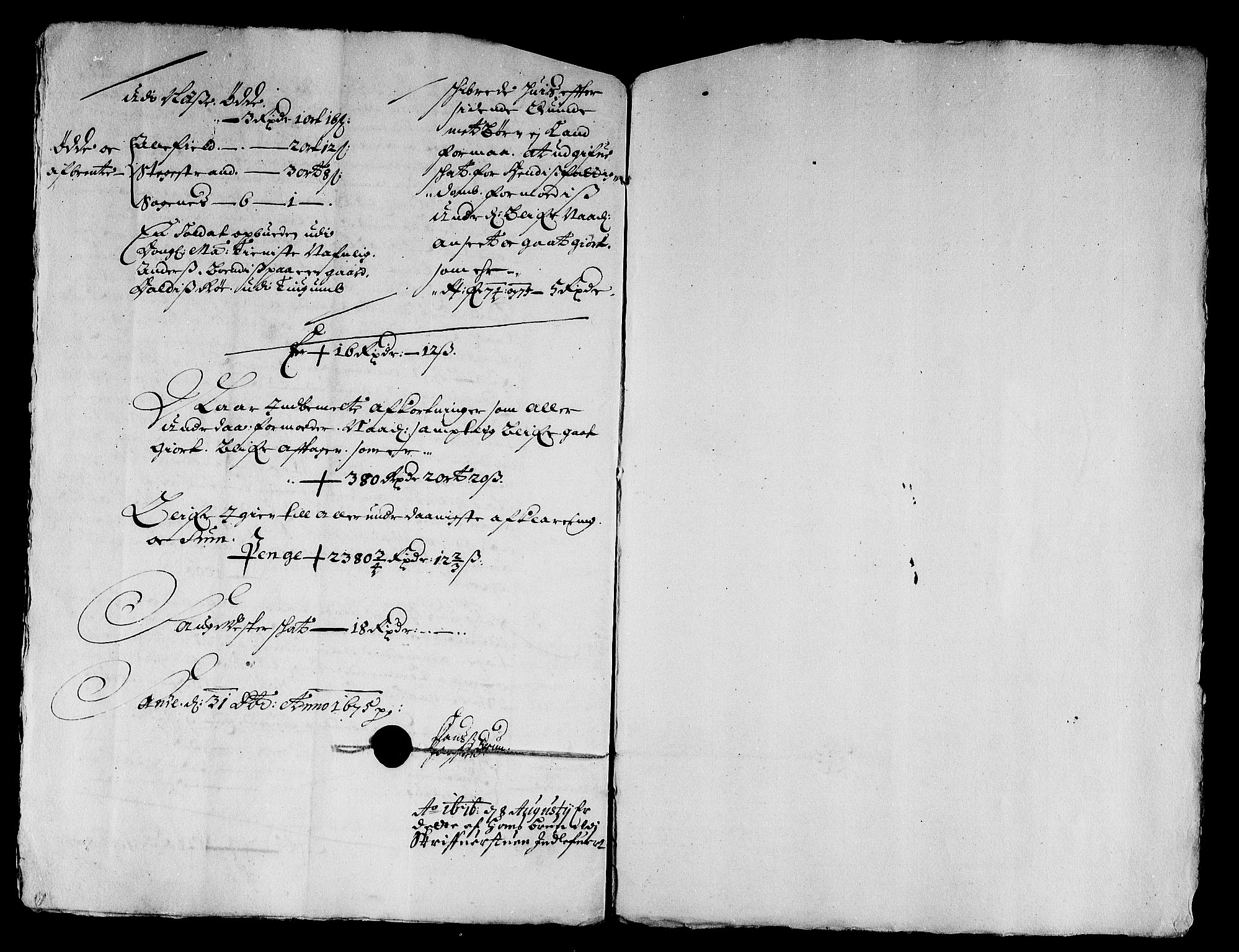 Rentekammeret inntil 1814, Reviderte regnskaper, Stiftamtstueregnskaper, Bergen stiftamt, AV/RA-EA-6043/R/Rc/L0040: Bergen stiftamt, 1675