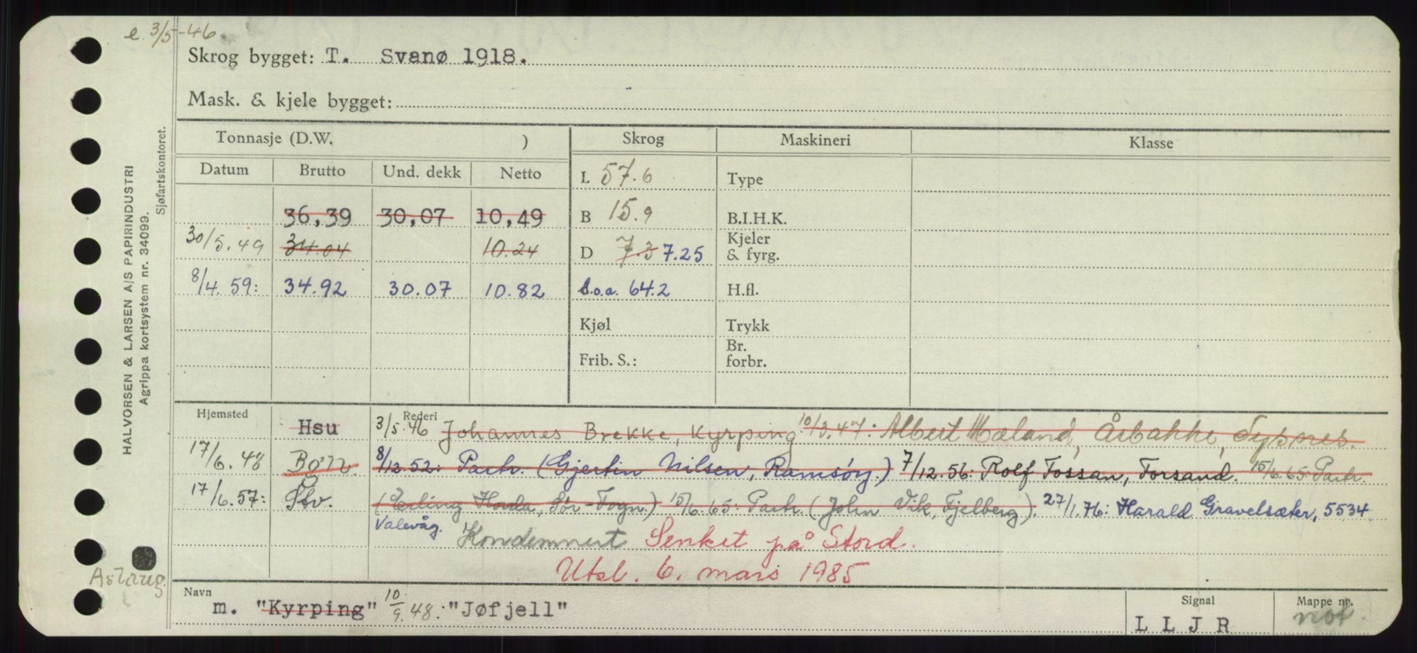 Sjøfartsdirektoratet med forløpere, Skipsmålingen, AV/RA-S-1627/H/Hd/L0019: Fartøy, J, s. 679