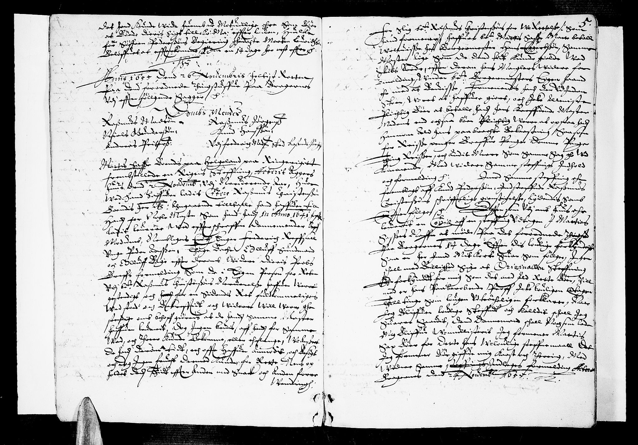 Lier, Røyken og Hurum sorenskriveri, SAKO/A-89/F/Fa/L0001: Tingbok, 1655-1658, s. 5