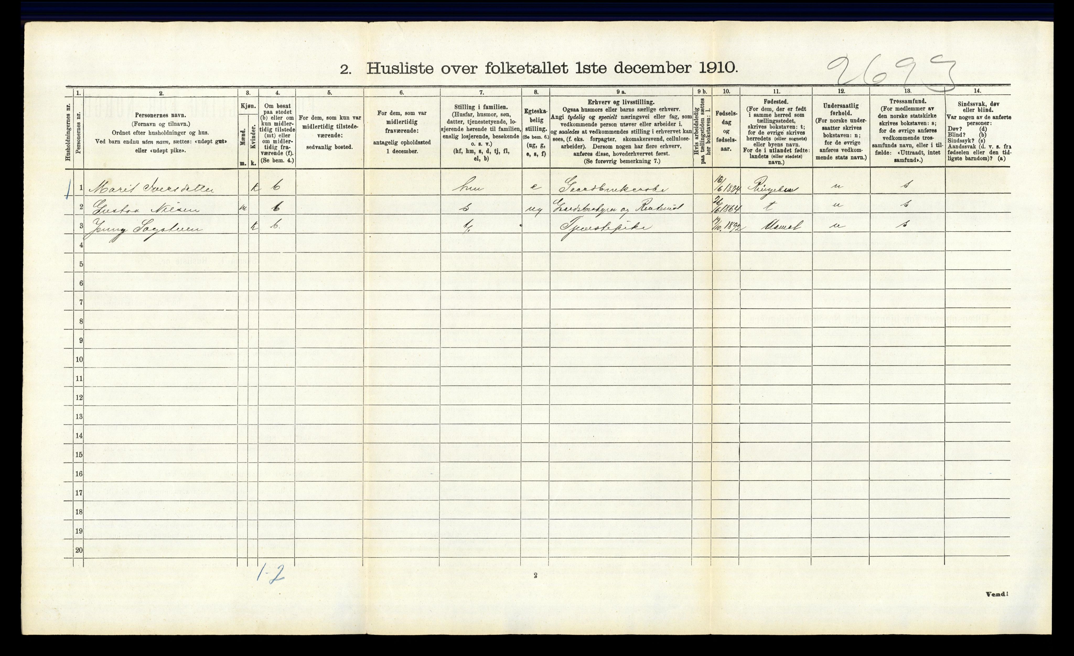 RA, Folketelling 1910 for 0430 Stor-Elvdal herred, 1910, s. 142