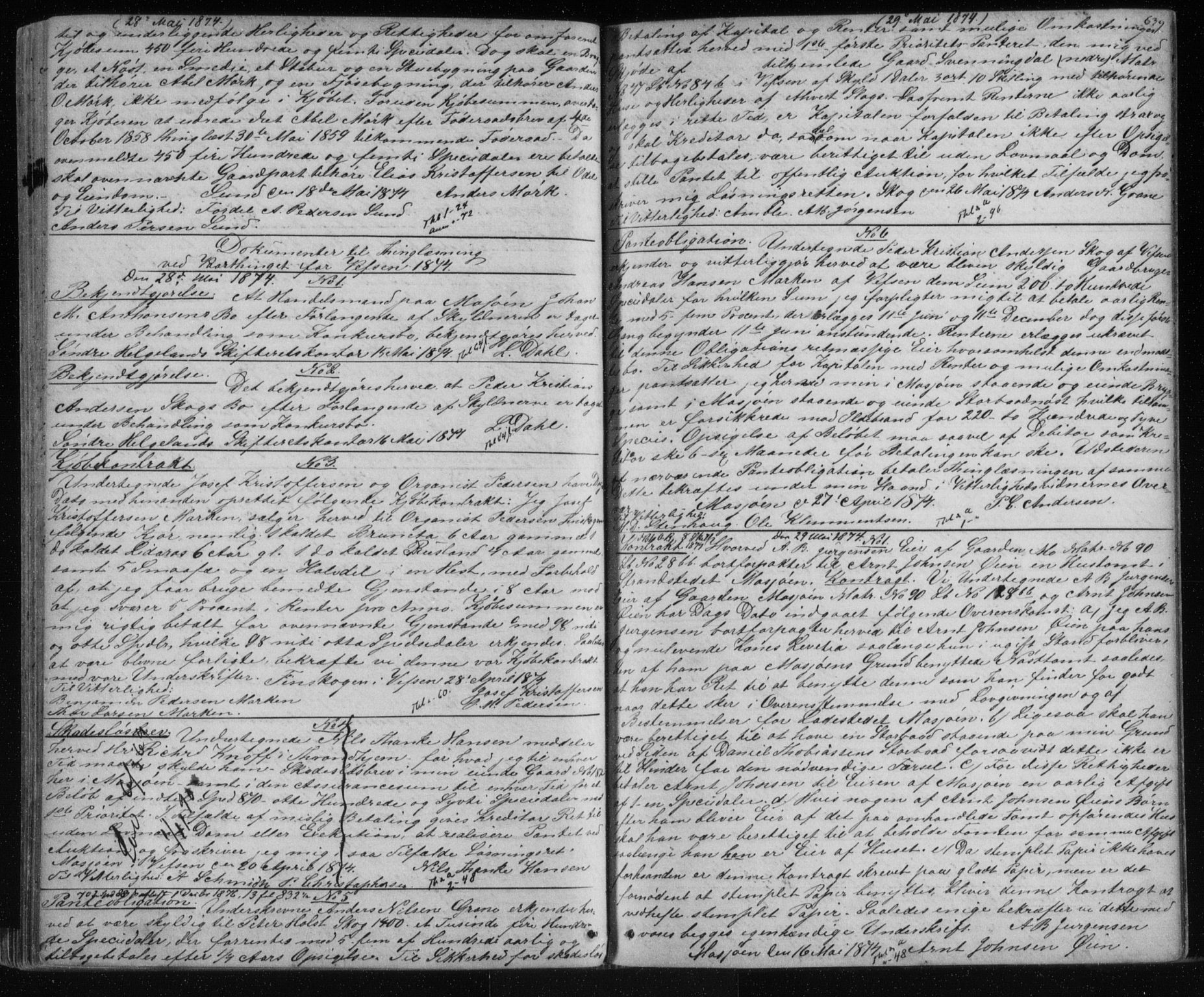 Søndre Helgeland sorenskriveri, SAT/A-4575/1/2/2C/L0002: Pantebok nr. 13, 1864-1877, s. 639
