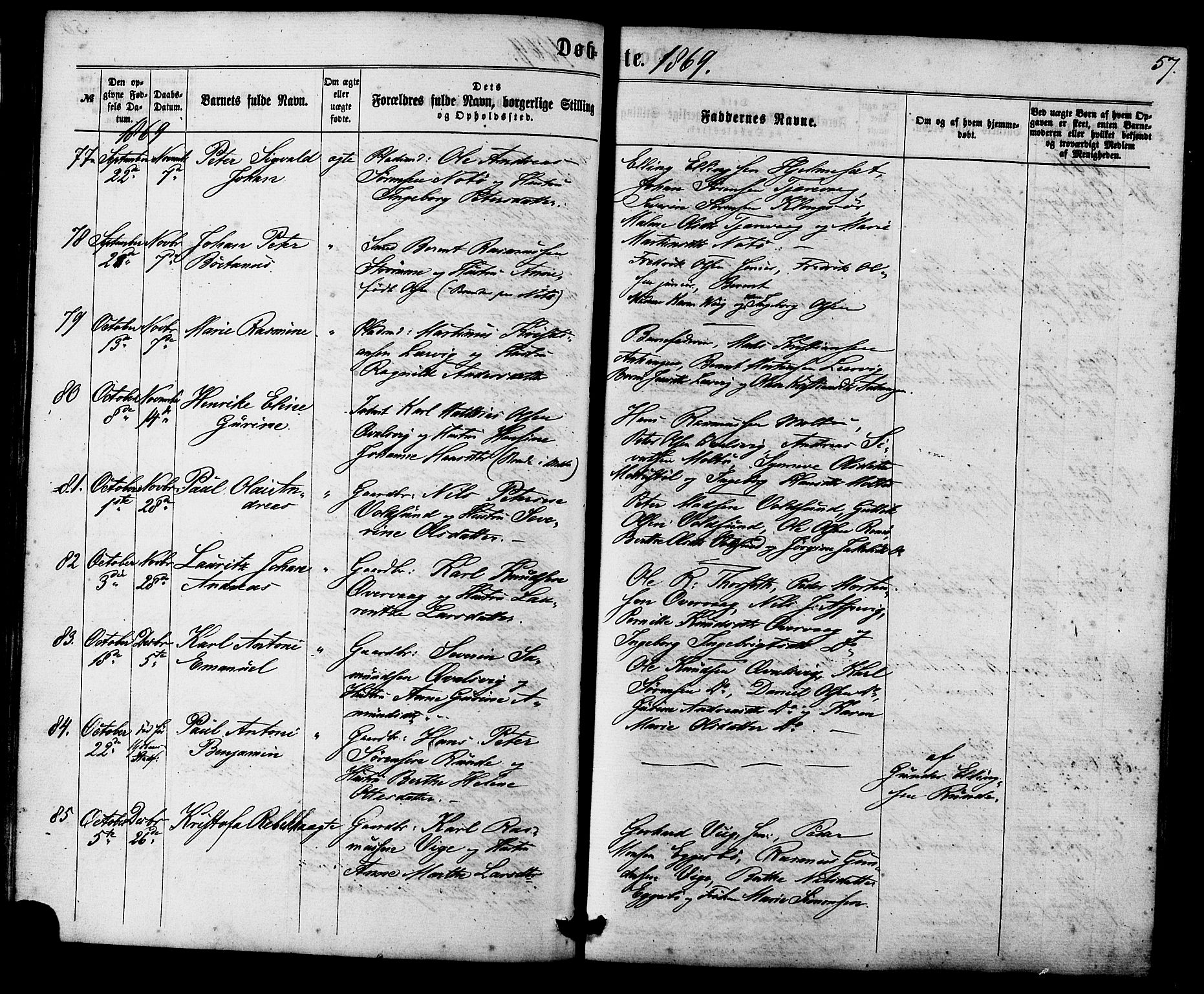 Ministerialprotokoller, klokkerbøker og fødselsregistre - Møre og Romsdal, AV/SAT-A-1454/507/L0071: Ministerialbok nr. 507A06, 1863-1878, s. 57