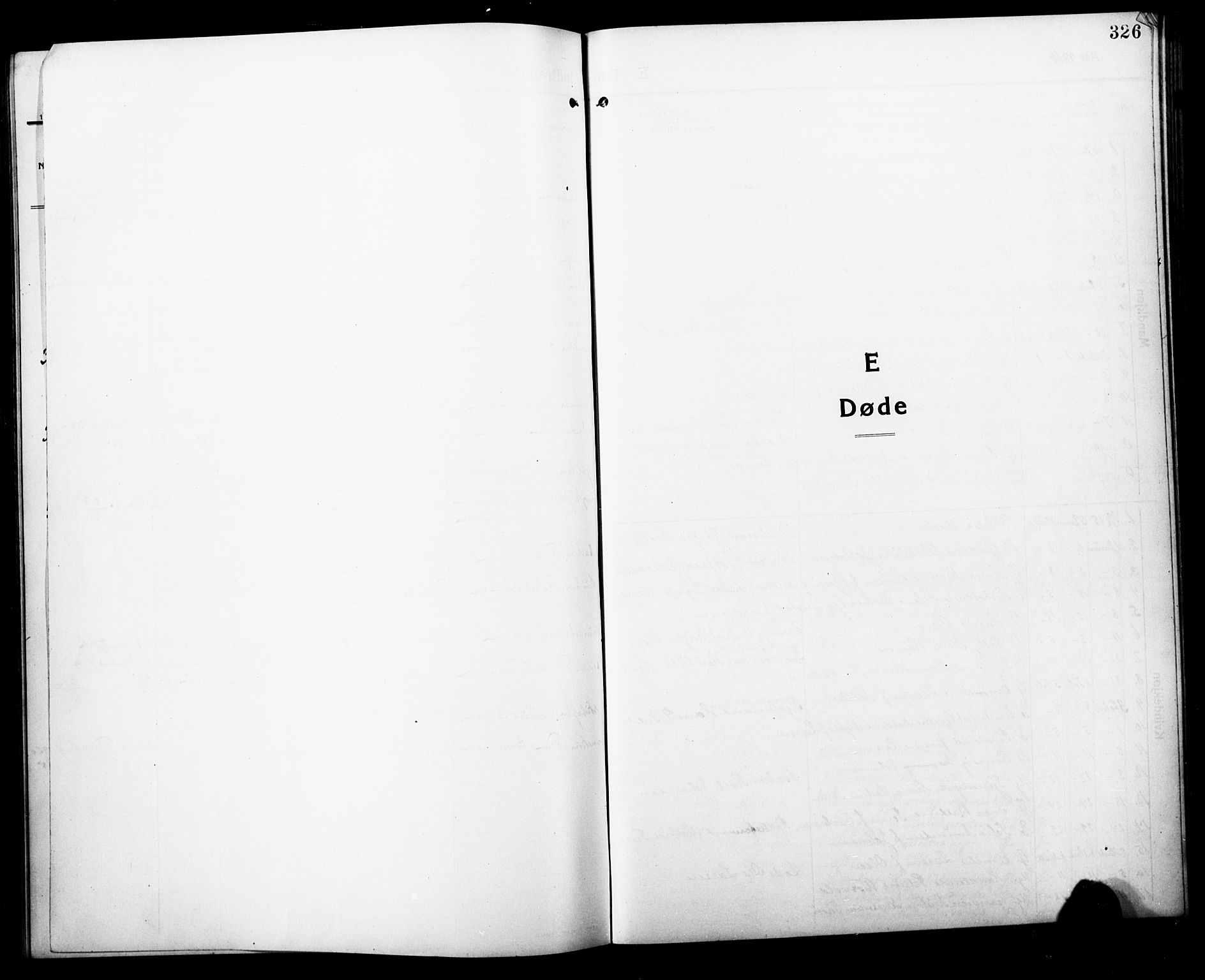 Horten kirkebøker, SAKO/A-348/G/Ga/L0008: Klokkerbok nr. 8, 1916-1926, s. 326