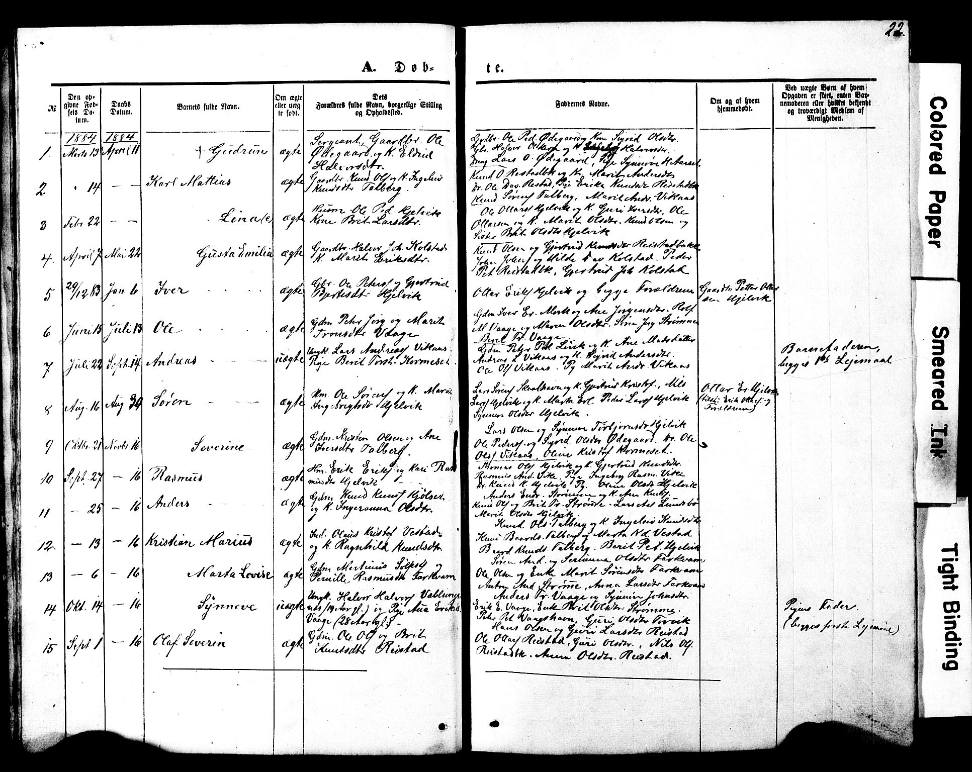 Ministerialprotokoller, klokkerbøker og fødselsregistre - Møre og Romsdal, AV/SAT-A-1454/550/L0618: Klokkerbok nr. 550C01, 1870-1927, s. 22