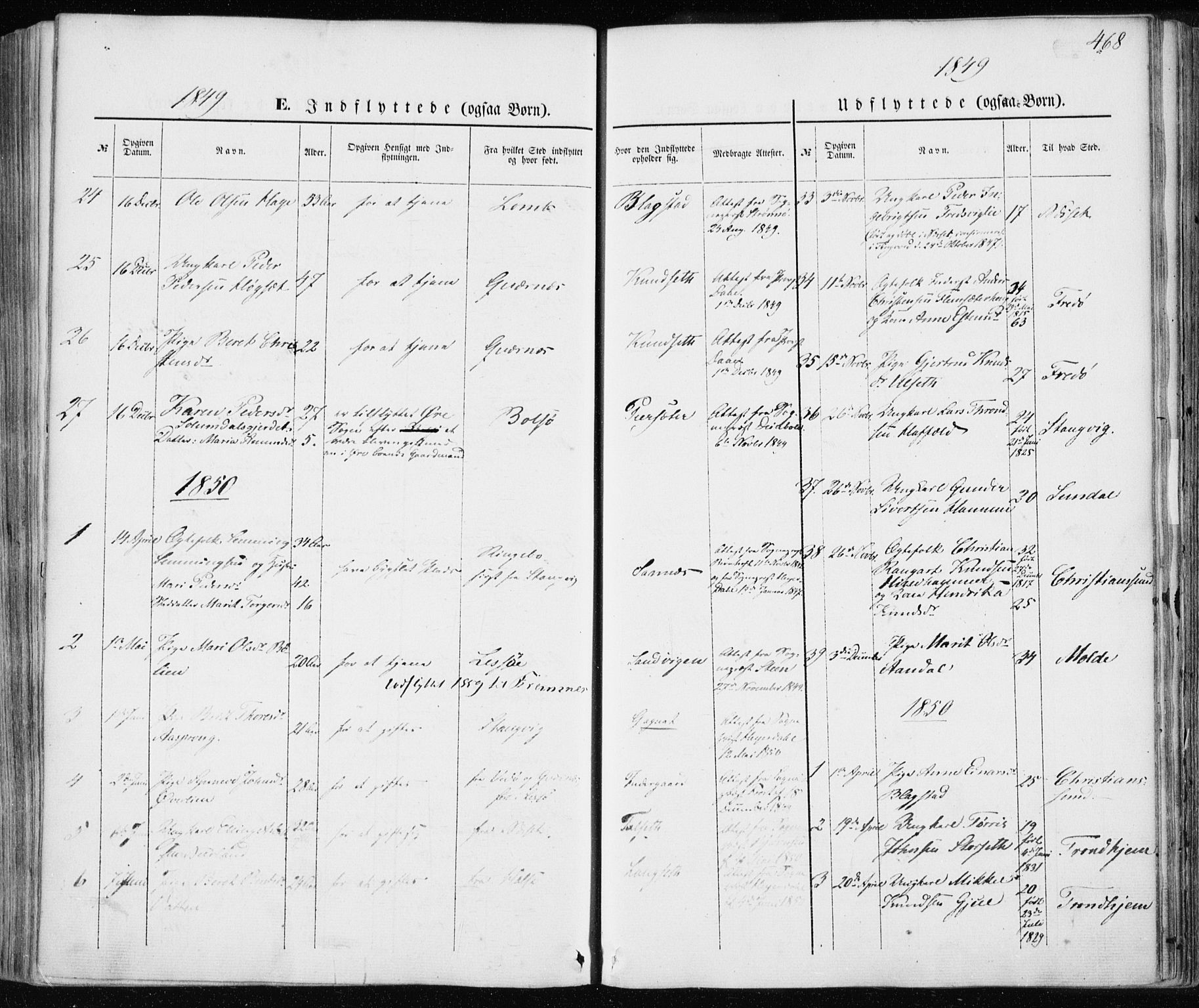 Ministerialprotokoller, klokkerbøker og fødselsregistre - Møre og Romsdal, SAT/A-1454/586/L0984: Ministerialbok nr. 586A10, 1844-1856, s. 468