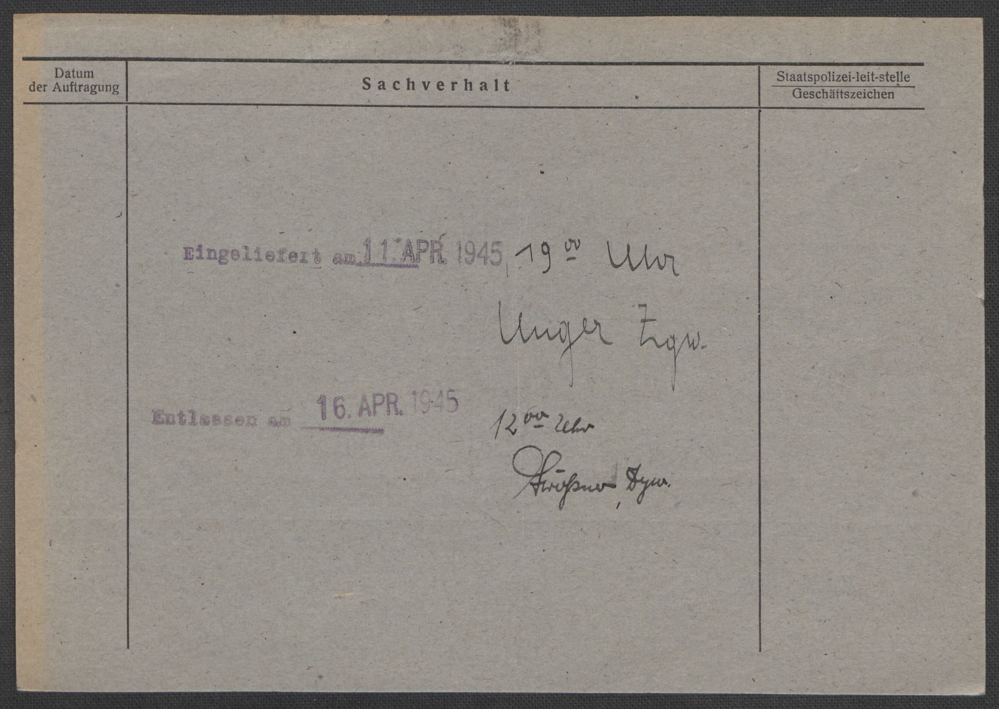 Befehlshaber der Sicherheitspolizei und des SD, RA/RAFA-5969/E/Ea/Eaa/L0005: Register over norske fanger i Møllergata 19: Hø-Kj, 1940-1945, s. 406