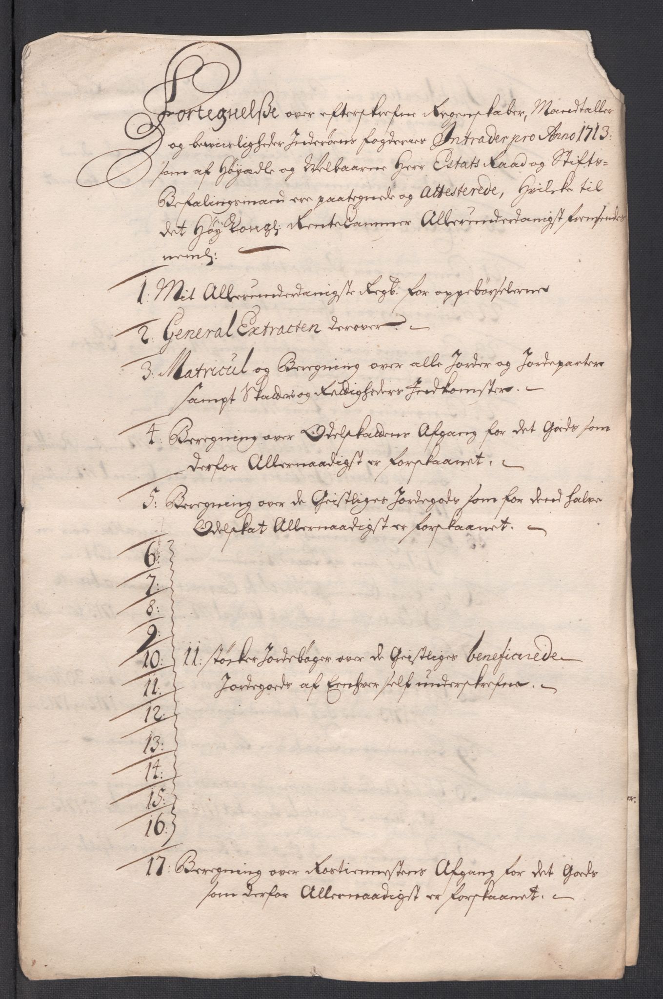 Rentekammeret inntil 1814, Reviderte regnskaper, Fogderegnskap, RA/EA-4092/R63/L4321: Fogderegnskap Inderøy, 1713, s. 25