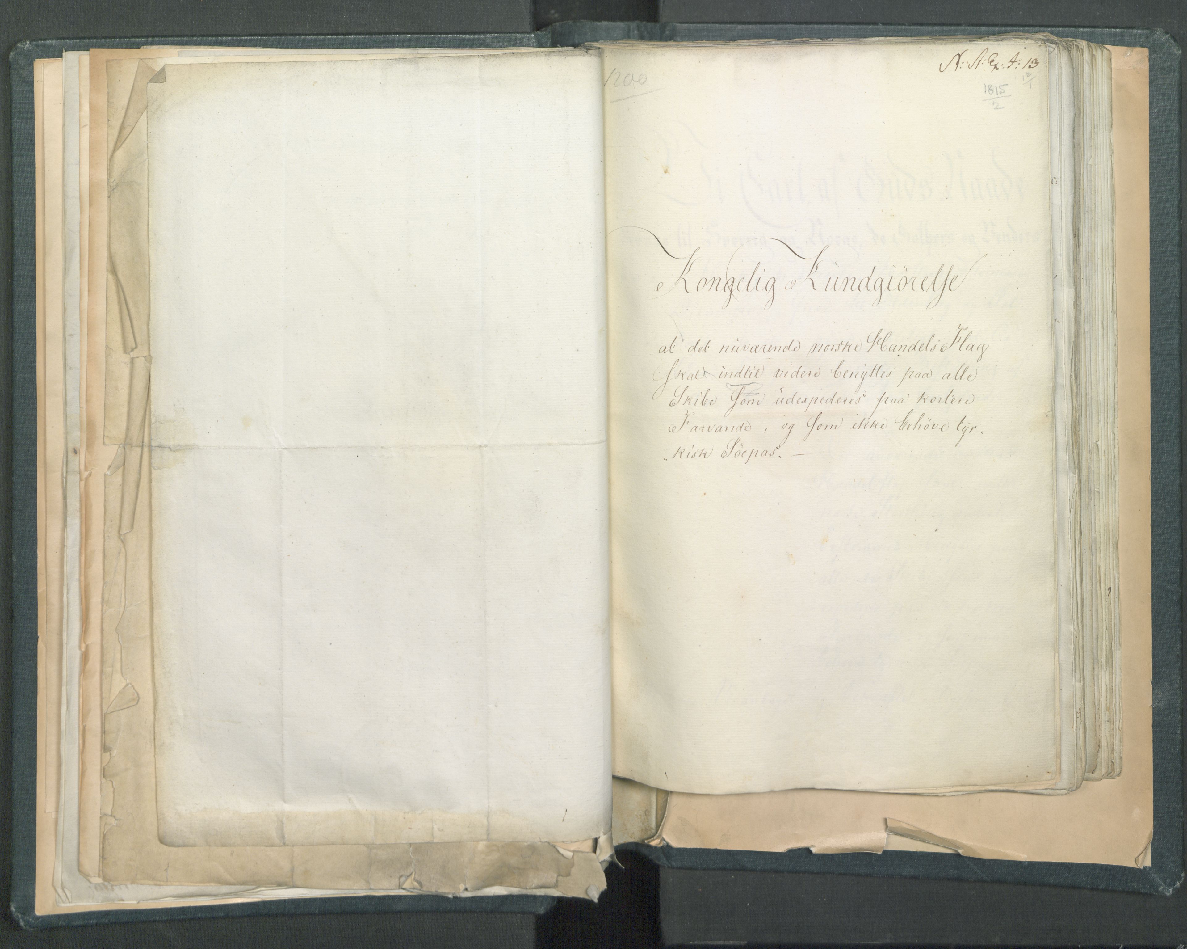 Statsrådssekretariatet, AV/RA-S-1001/D/Dd/Dda/L0001: Lover etc. Tittelbladet "Love, Anordninger, Kundgjørelser, Plakater m.m.", 1814-1815, s. 44