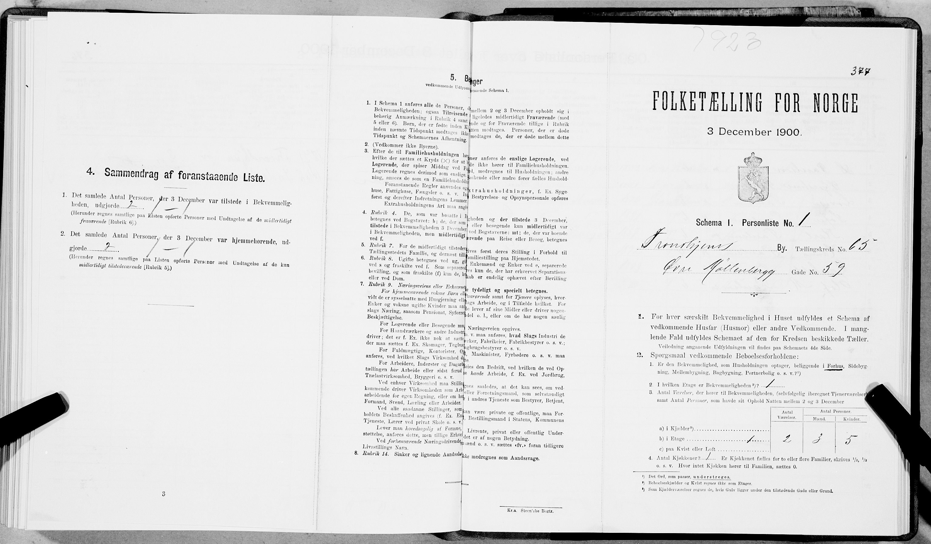 SAT, Folketelling 1900 for 1601 Trondheim kjøpstad, 1900, s. 11683