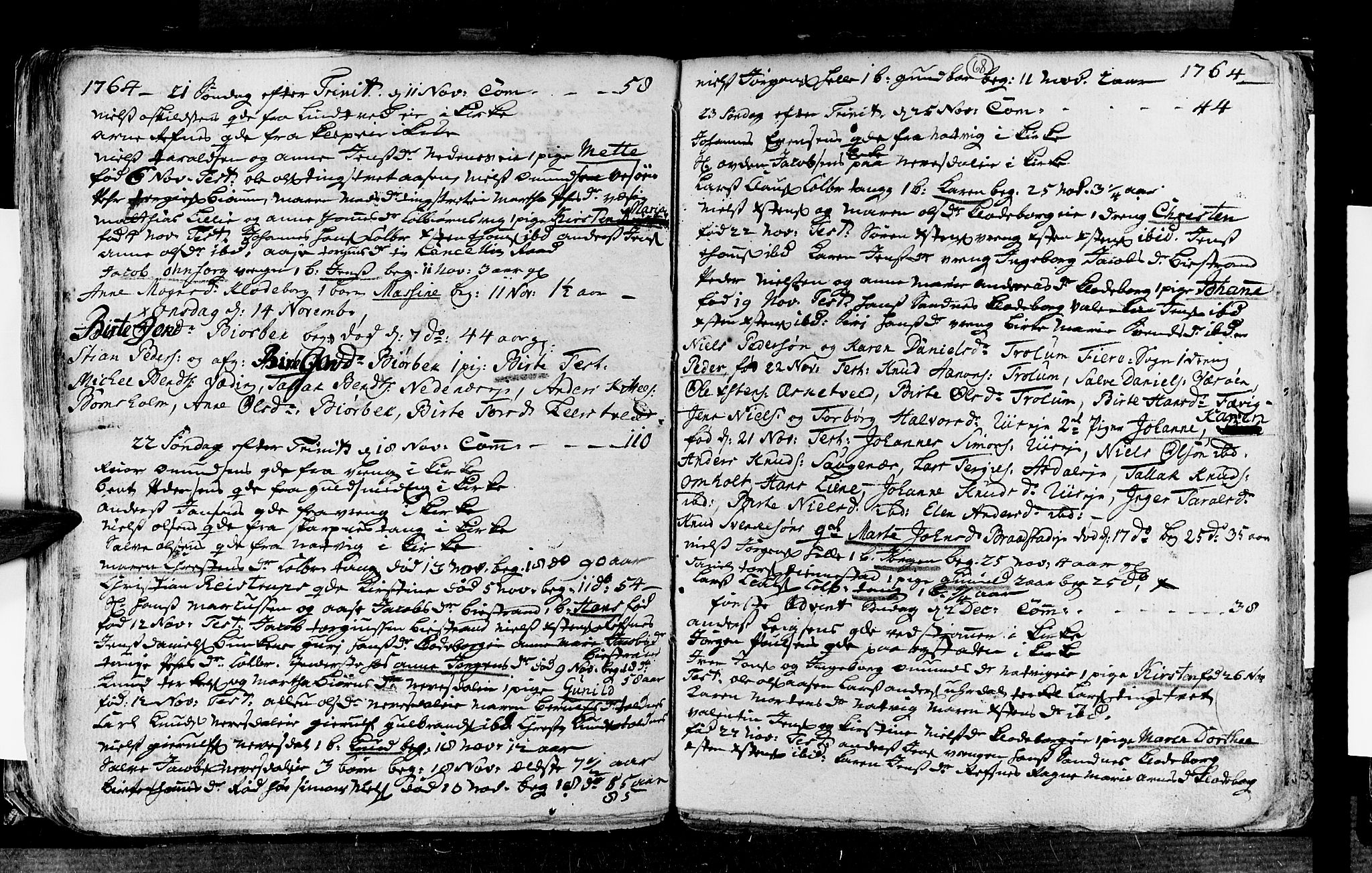 Øyestad sokneprestkontor, AV/SAK-1111-0049/F/Fa/L0006: Ministerialbok nr. A 6, 1758-1776, s. 68