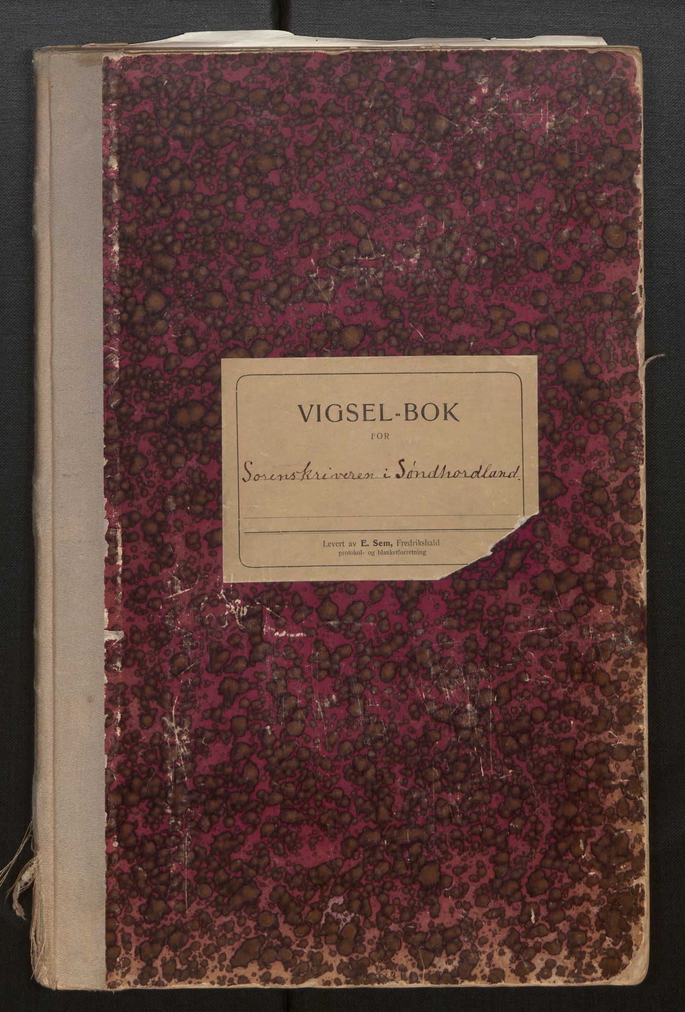 Sunnhordland sorenskrivar, SAB/A-2401/2/I/Ia/L0001: Vigselsbok, 1925-1943