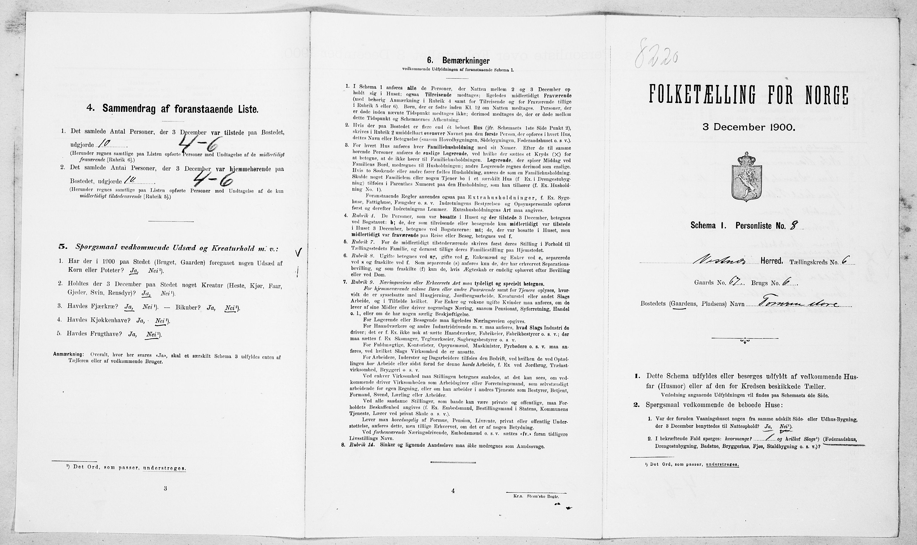 SAT, Folketelling 1900 for 1535 Vestnes herred, 1900, s. 627