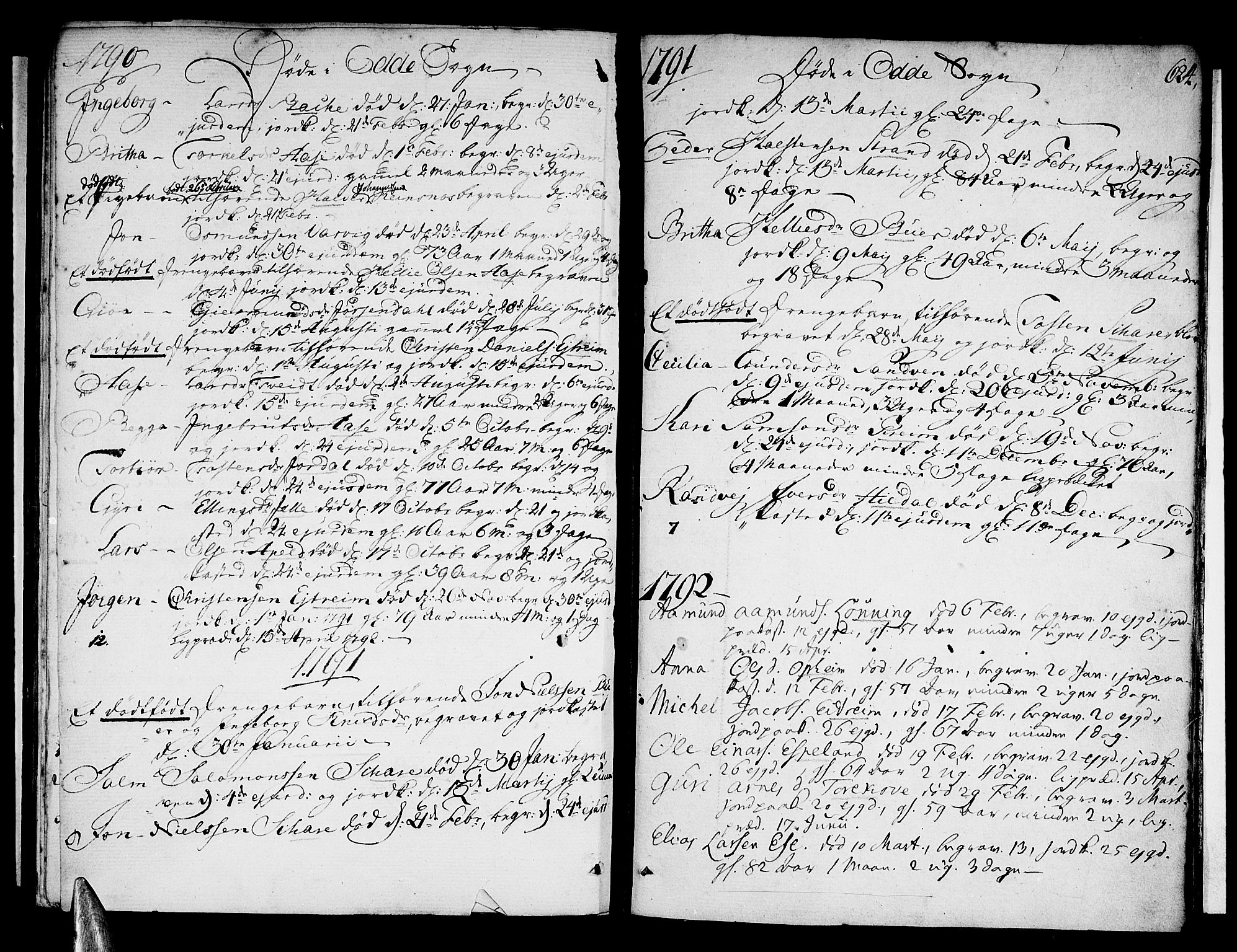 Ullensvang sokneprestembete, SAB/A-78701/H/Haa: Ministerialbok nr. A 7 /3, 1788-1804, s. 623-624