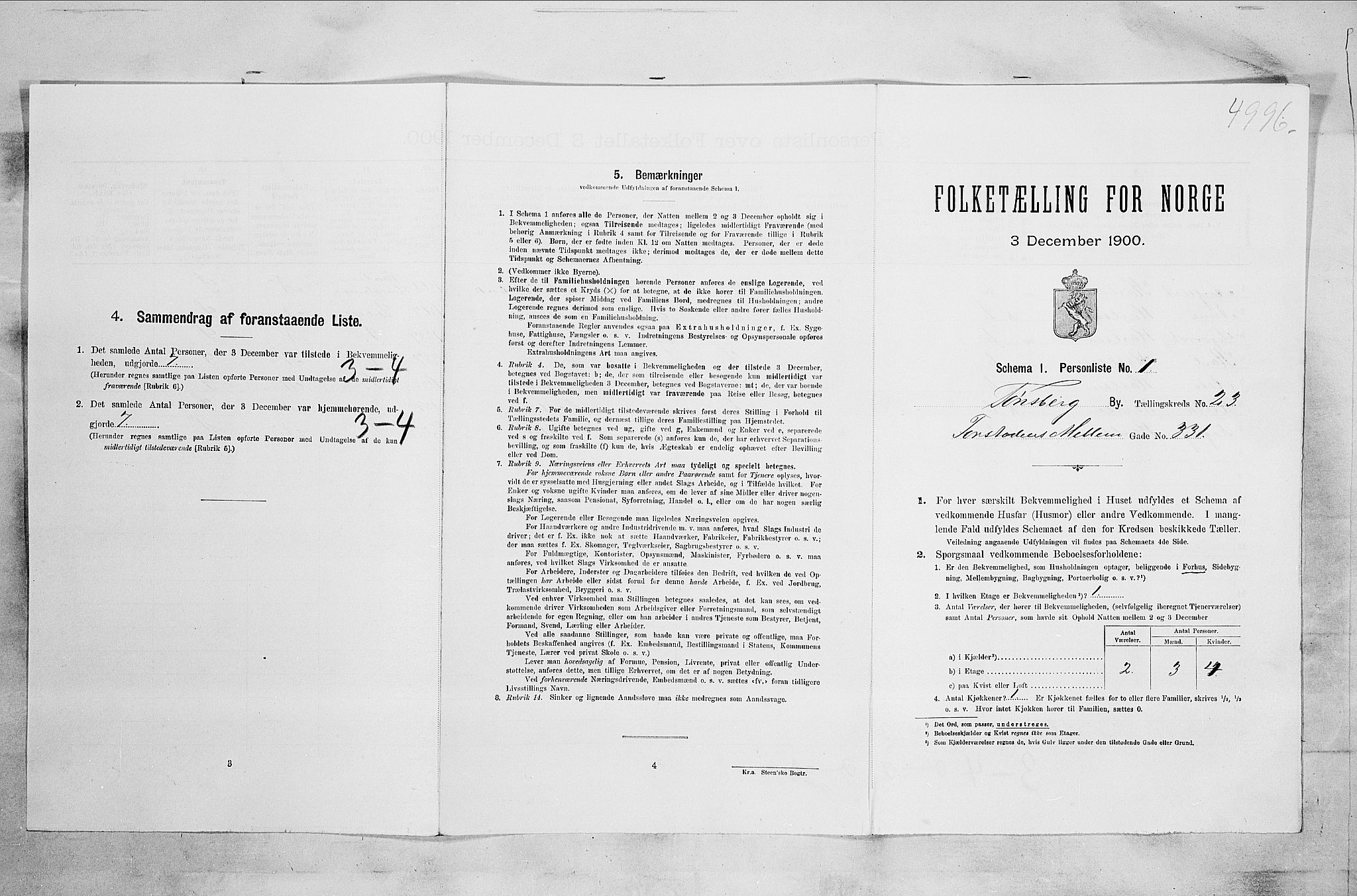 RA, Folketelling 1900 for 0705 Tønsberg kjøpstad, 1900, s. 3704