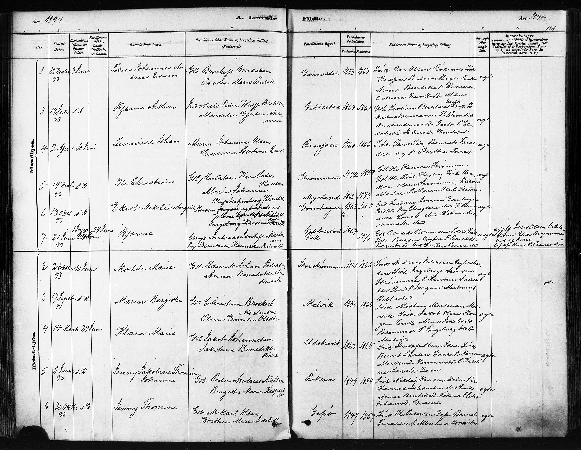 Kvæfjord sokneprestkontor, AV/SATØ-S-1323/G/Ga/Gaa/L0005kirke: Ministerialbok nr. 5, 1878-1894, s. 121