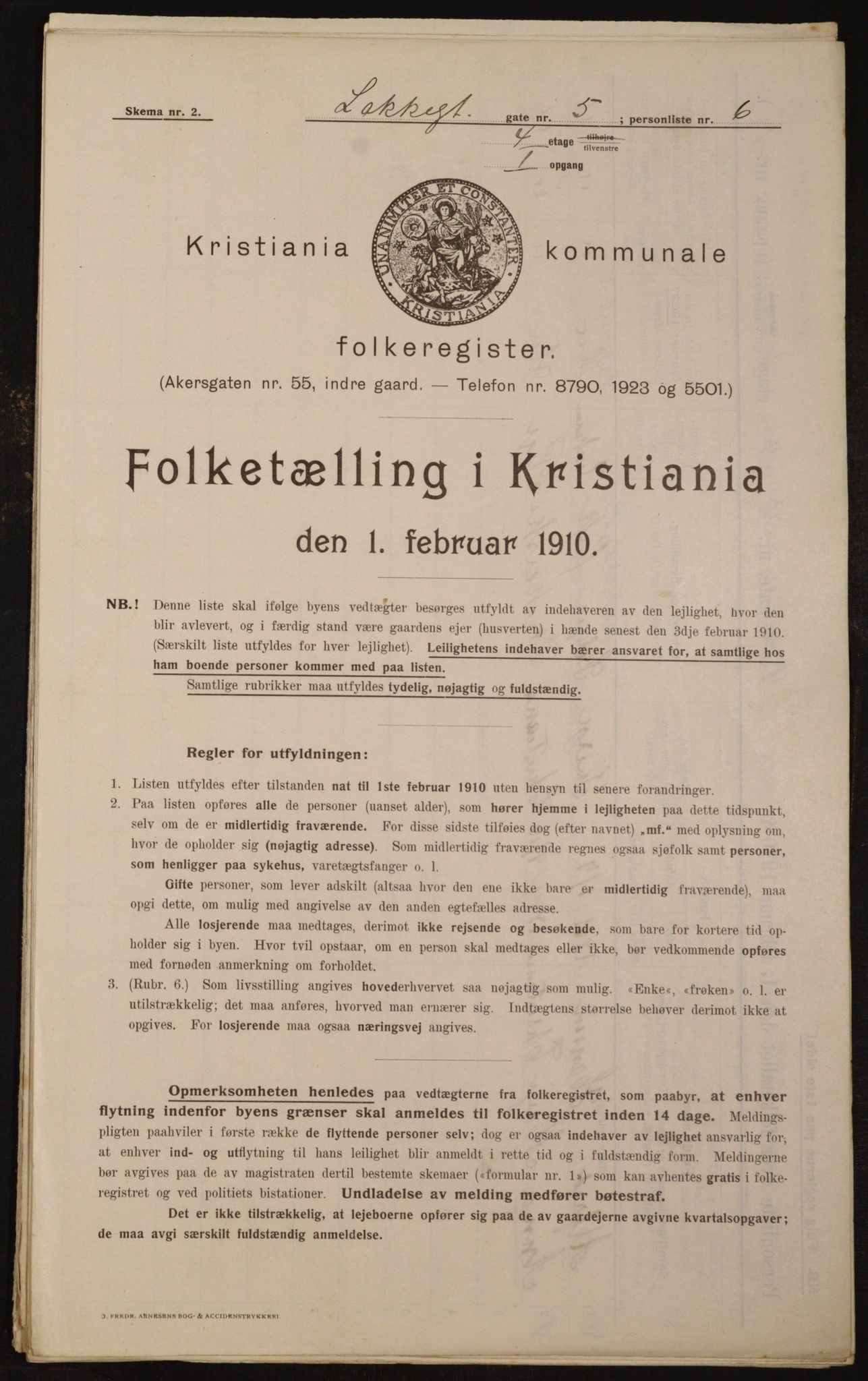 OBA, Kommunal folketelling 1.2.1910 for Kristiania, 1910, s. 53377