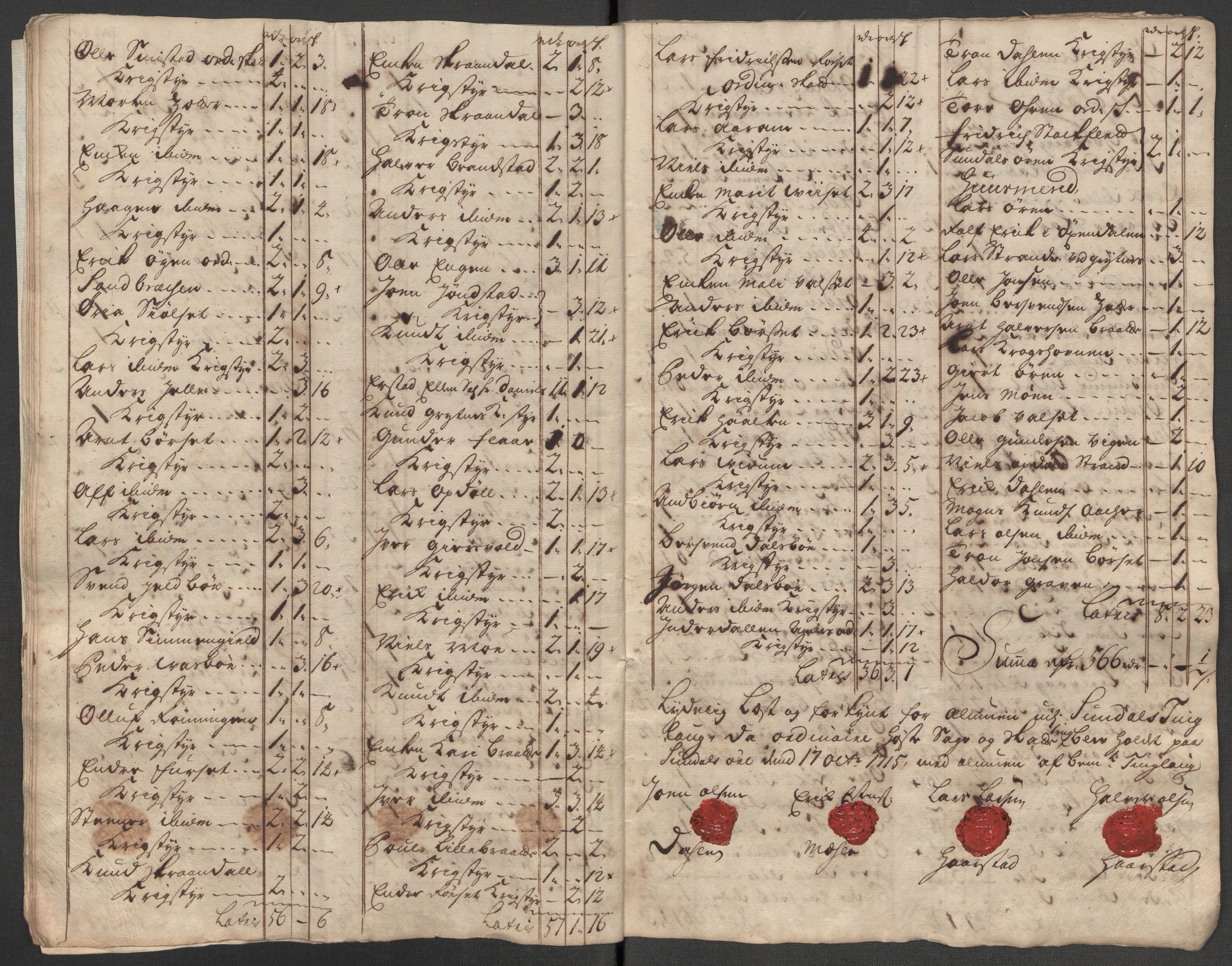 Rentekammeret inntil 1814, Reviderte regnskaper, Fogderegnskap, AV/RA-EA-4092/R56/L3748: Fogderegnskap Nordmøre, 1714-1715, s. 585