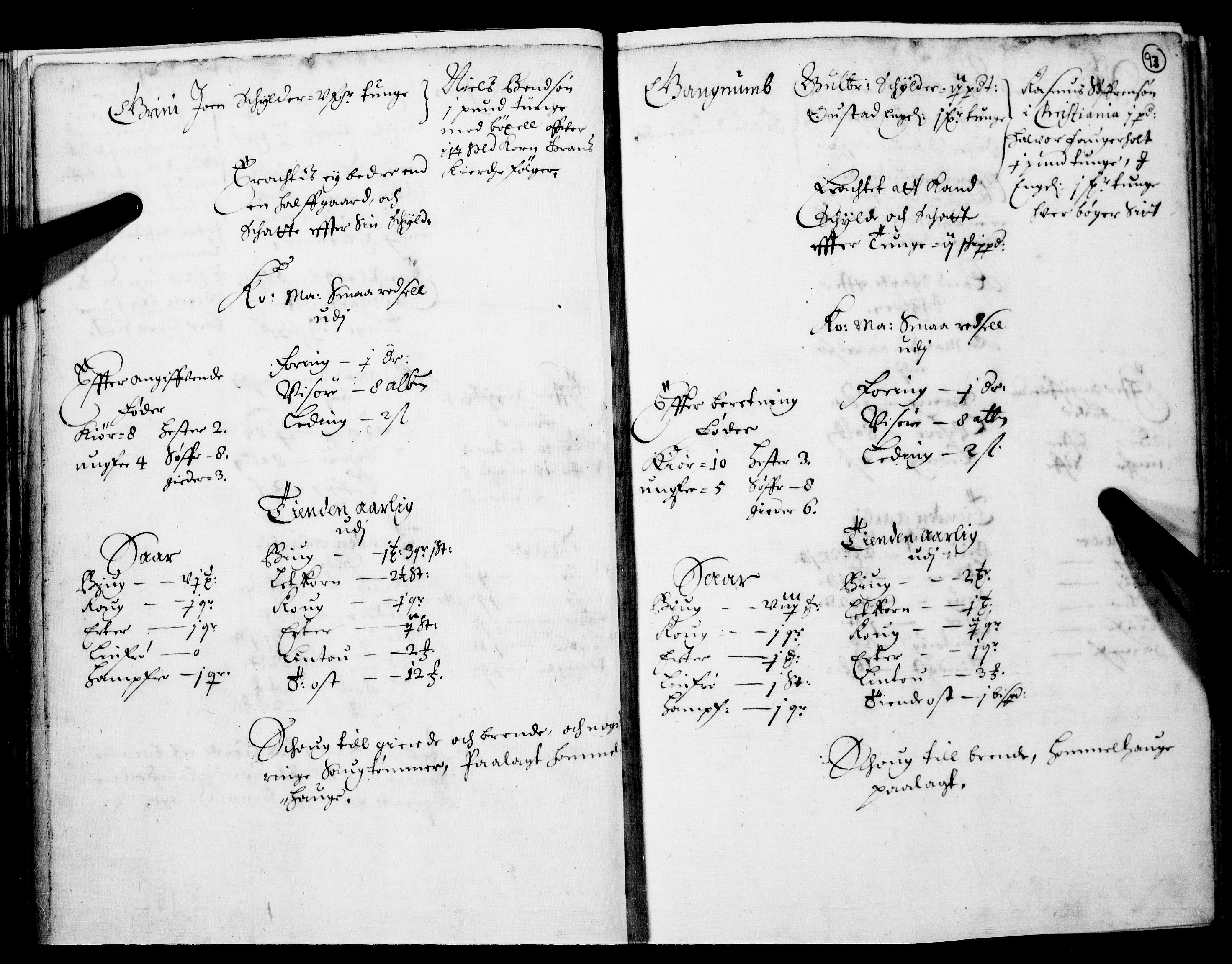 Rentekammeret inntil 1814, Realistisk ordnet avdeling, AV/RA-EA-4070/N/Nb/Nba/L0016: Hadeland og Valdres fogderi, 1. del, 1667, s. 92b-93a