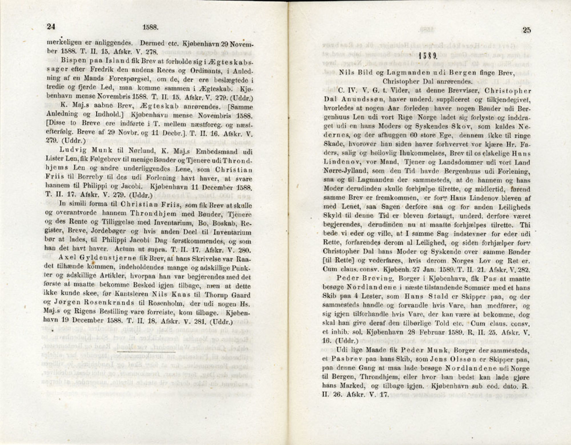 Publikasjoner utgitt av Det Norske Historiske Kildeskriftfond, PUBL/-/-/-: Norske Rigs-Registranter, bind 3, 1588-1602, s. 24-25