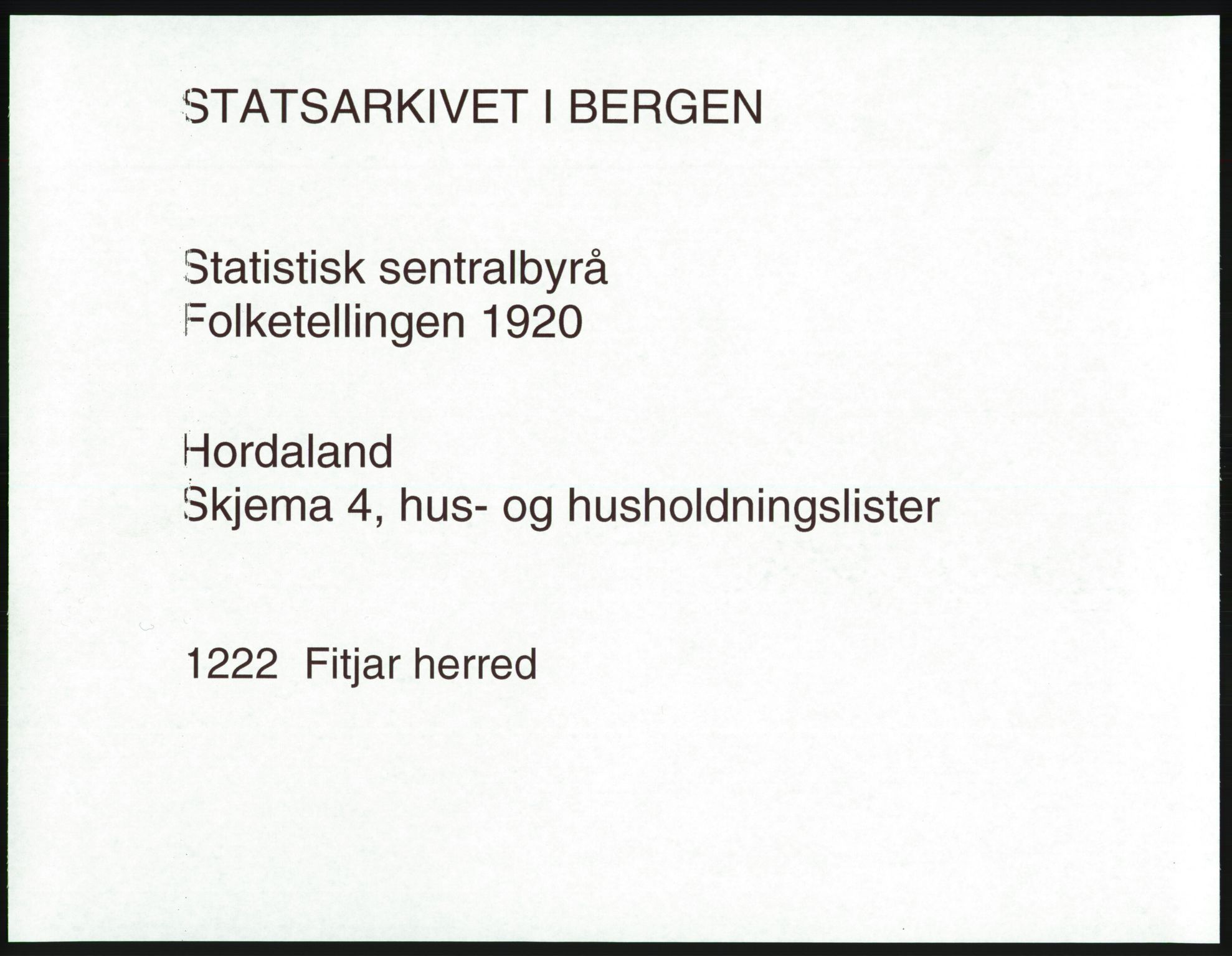 SAB, Folketelling 1920 for 1222 Fitjar herred, 1920, s. 50