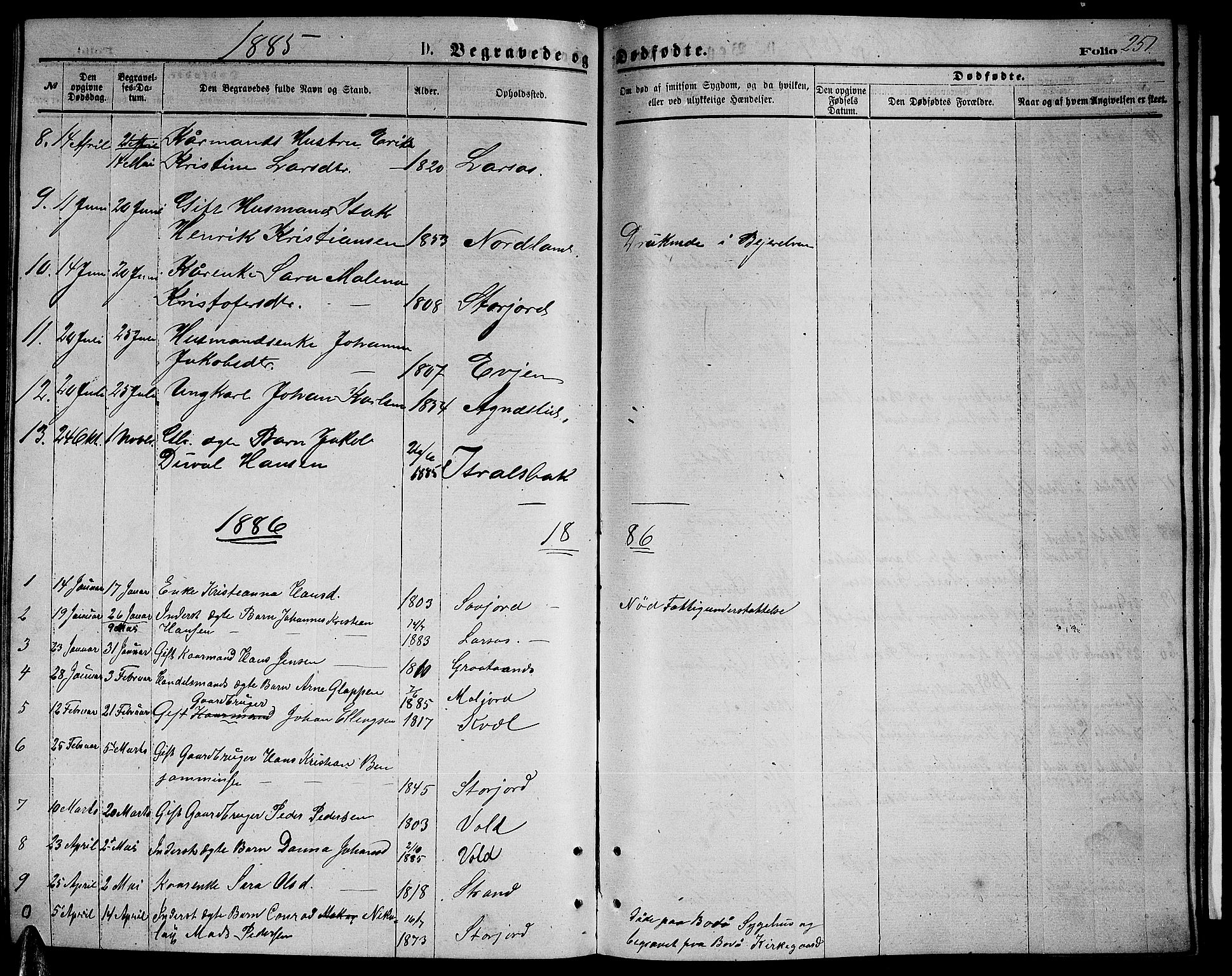 Ministerialprotokoller, klokkerbøker og fødselsregistre - Nordland, SAT/A-1459/846/L0653: Klokkerbok nr. 846C03, 1872-1887, s. 251