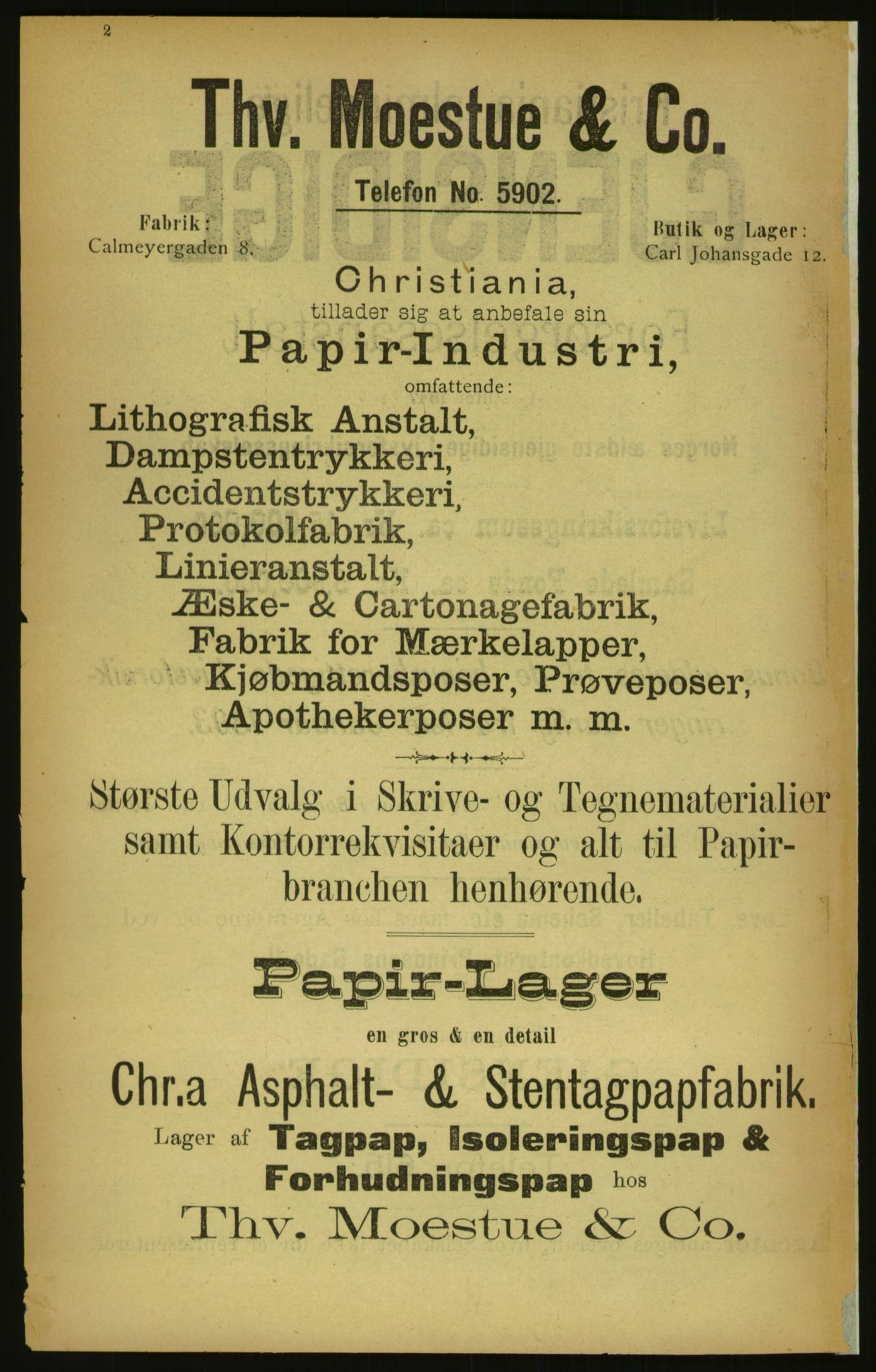 Kristiania/Oslo adressebok, PUBL/-, 1900, s. 2